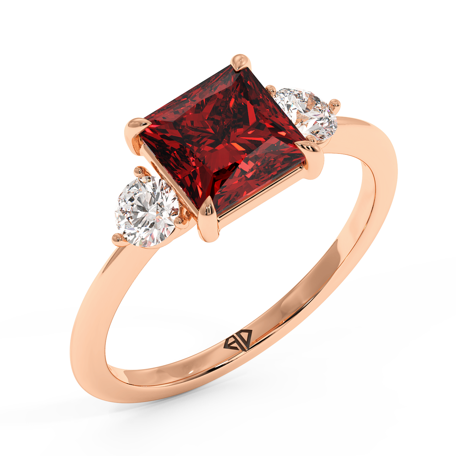 18K Rose Gold Aida Engagement Ring
