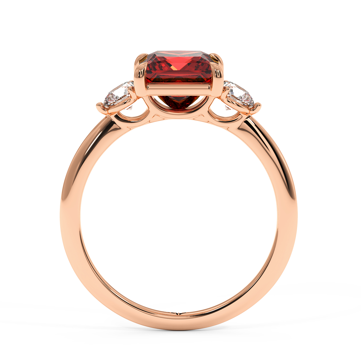 18K Rose Gold Aida Engagement Ring