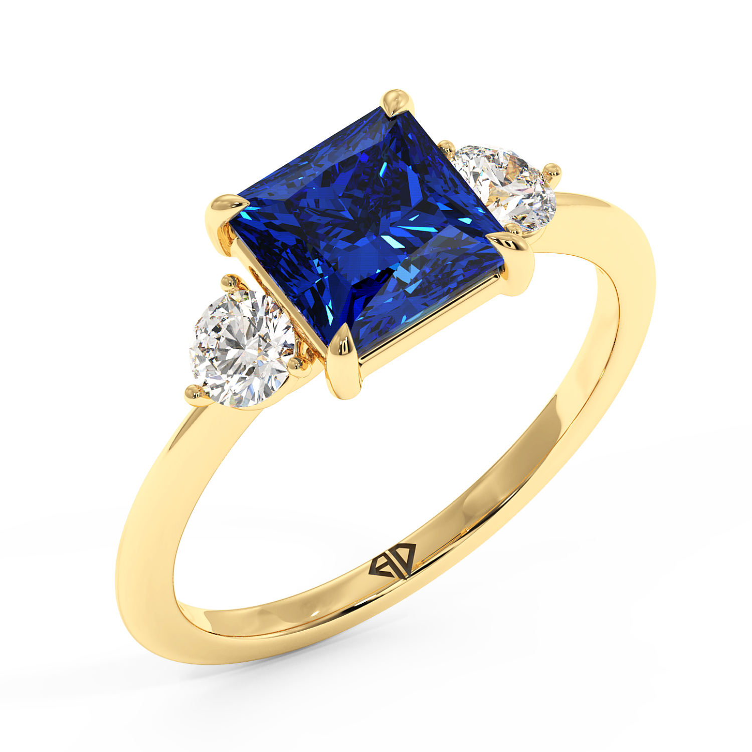 18K Yellow Gold Aida Engagement Ring