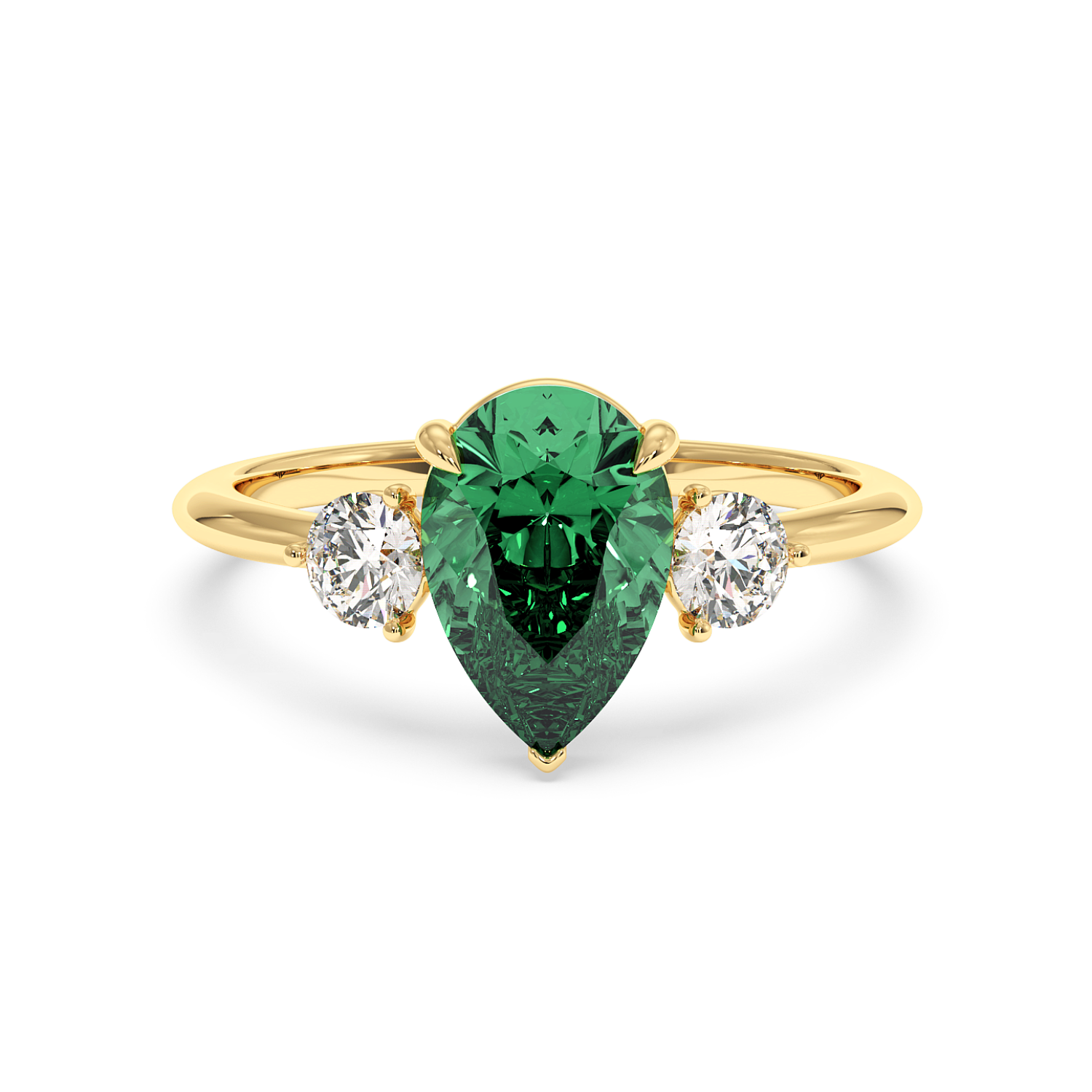 18K Yellow Gold Aida Engagement Ring