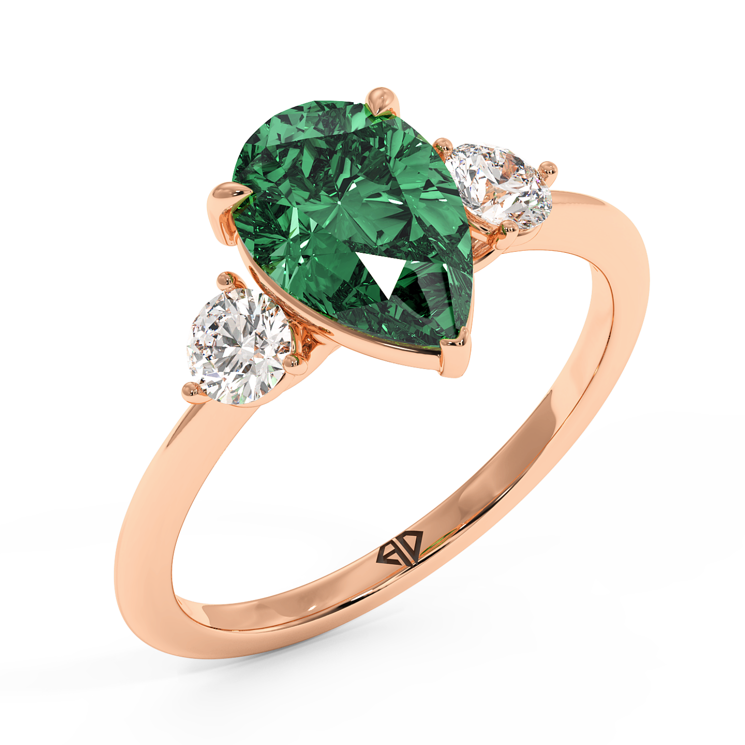 18K Rose Gold Aida Engagement Ring