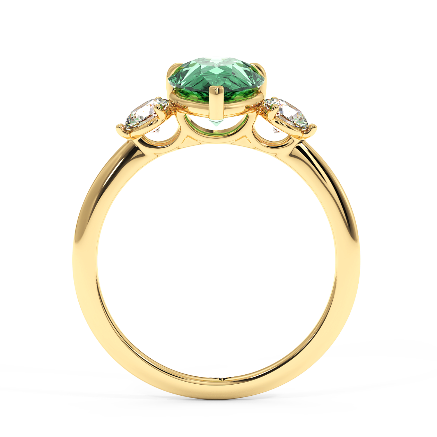 18K Yellow Gold Aida Engagement Ring