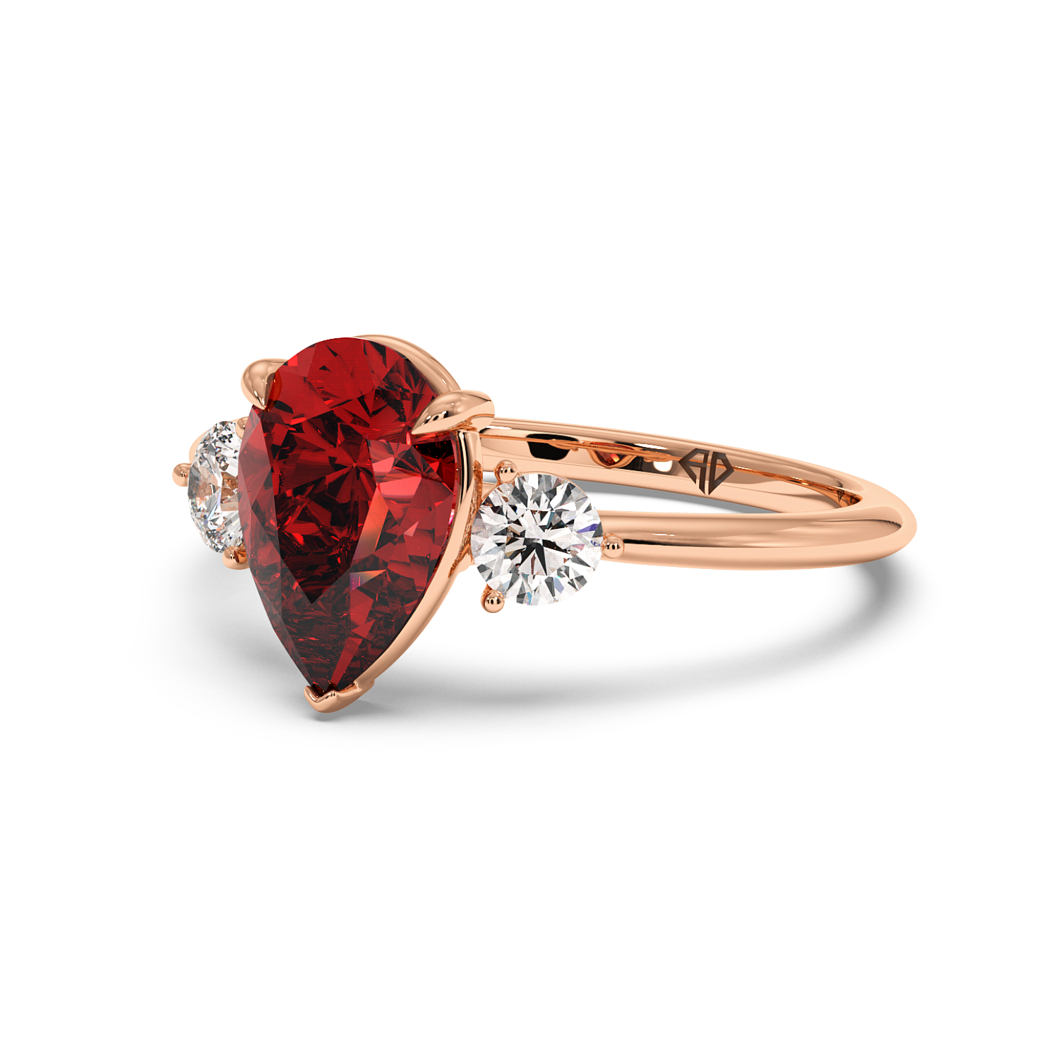 18K Rose Gold Aida Engagement Ring