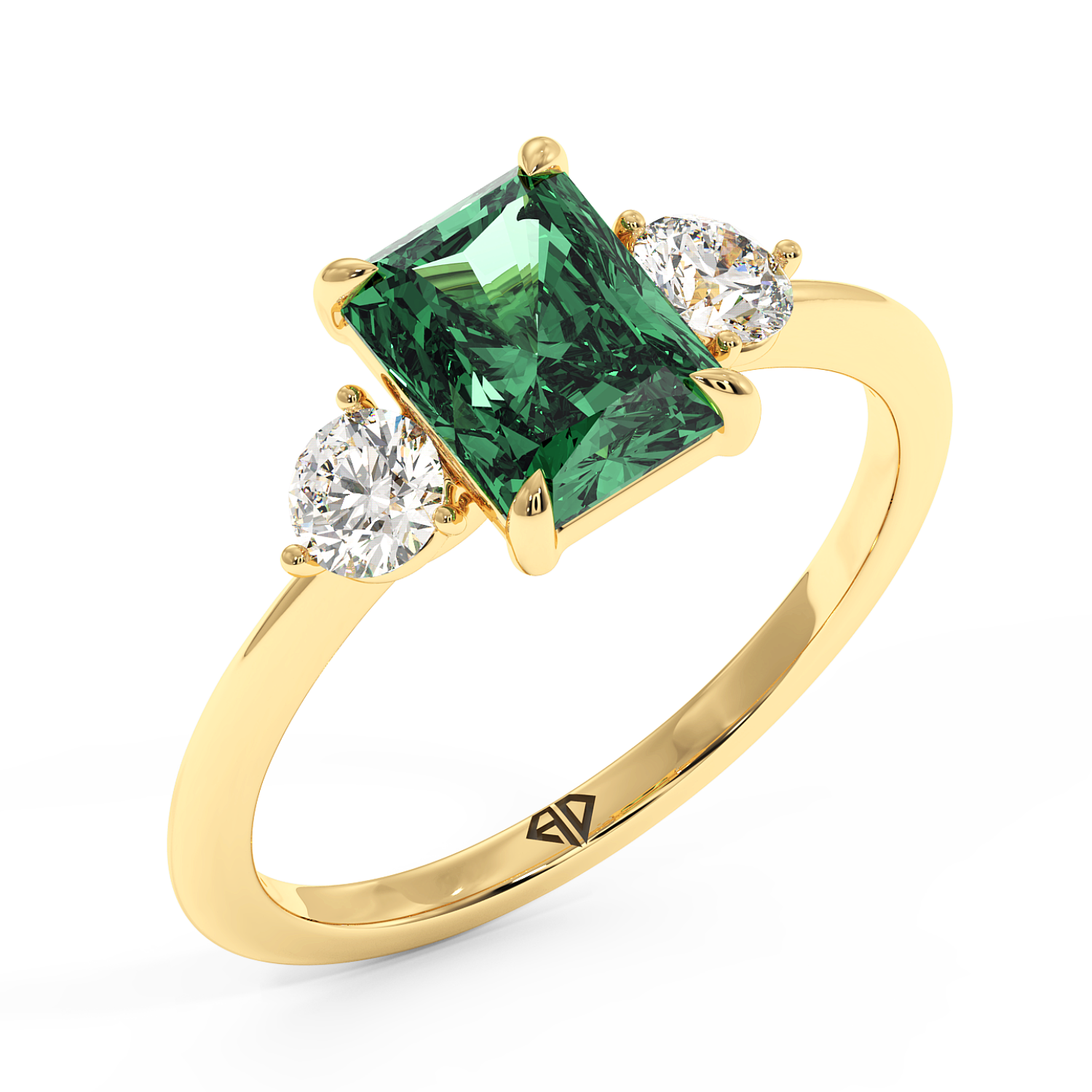 18K Yellow Gold Aida Engagement Ring