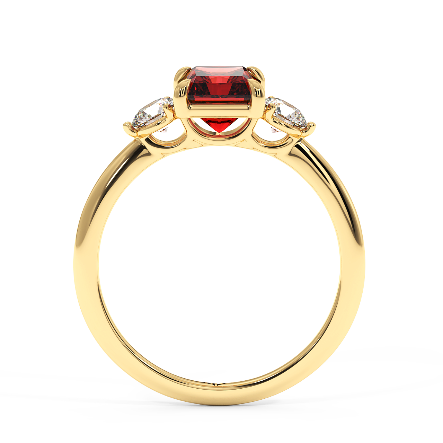 18K Yellow Gold Aida Engagement Ring