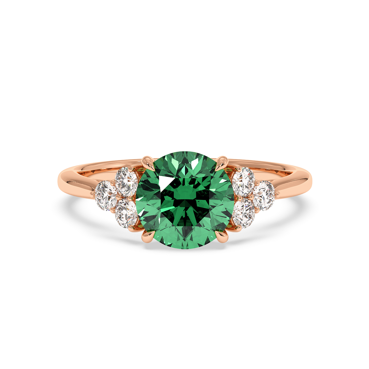 18K Rose Gold Sasha Trilogy Engagement Ring