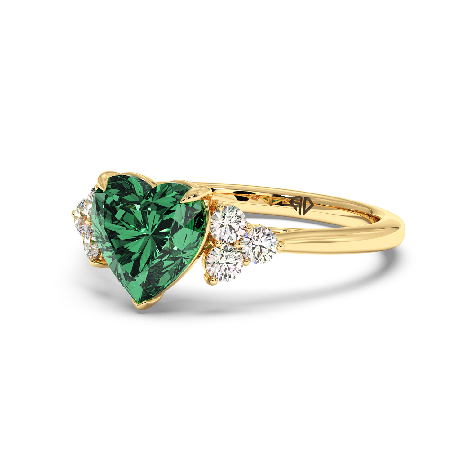 18K Yellow Gold Sasha Trilogy Engagement Ring