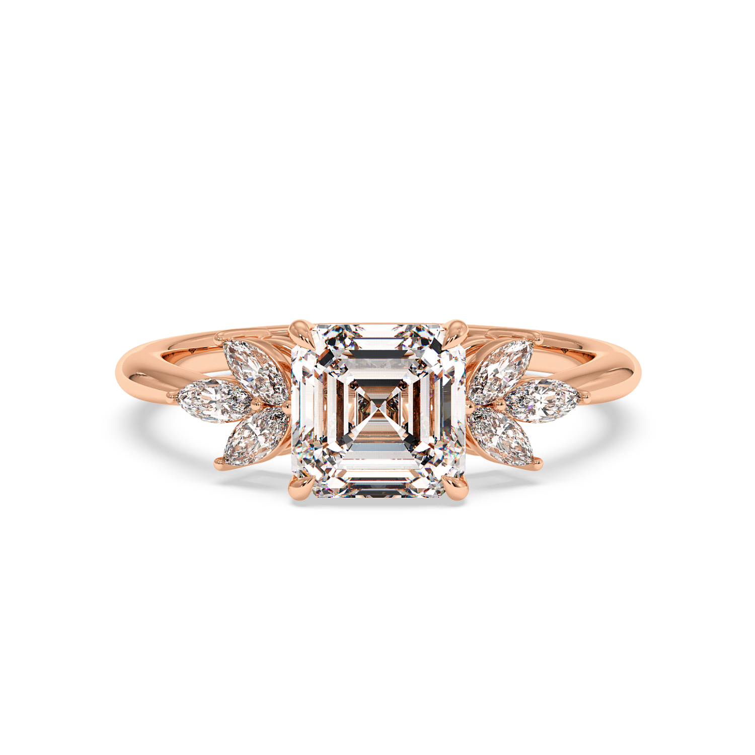 18K Rose Gold Heidi Engagement Ring