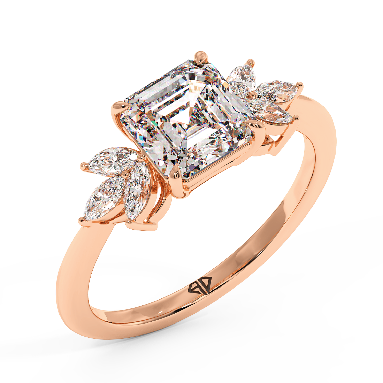 18K Rose Gold Heidi Engagement Ring