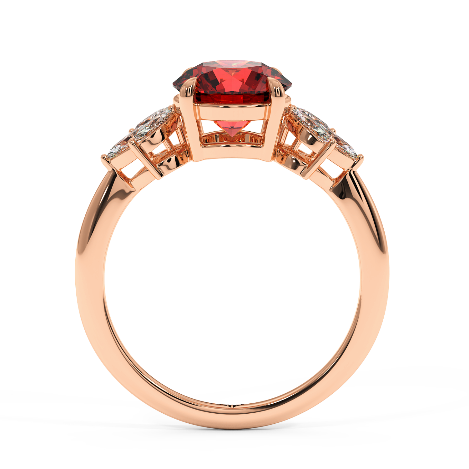 18K Rose Gold Heidi Engagement Ring