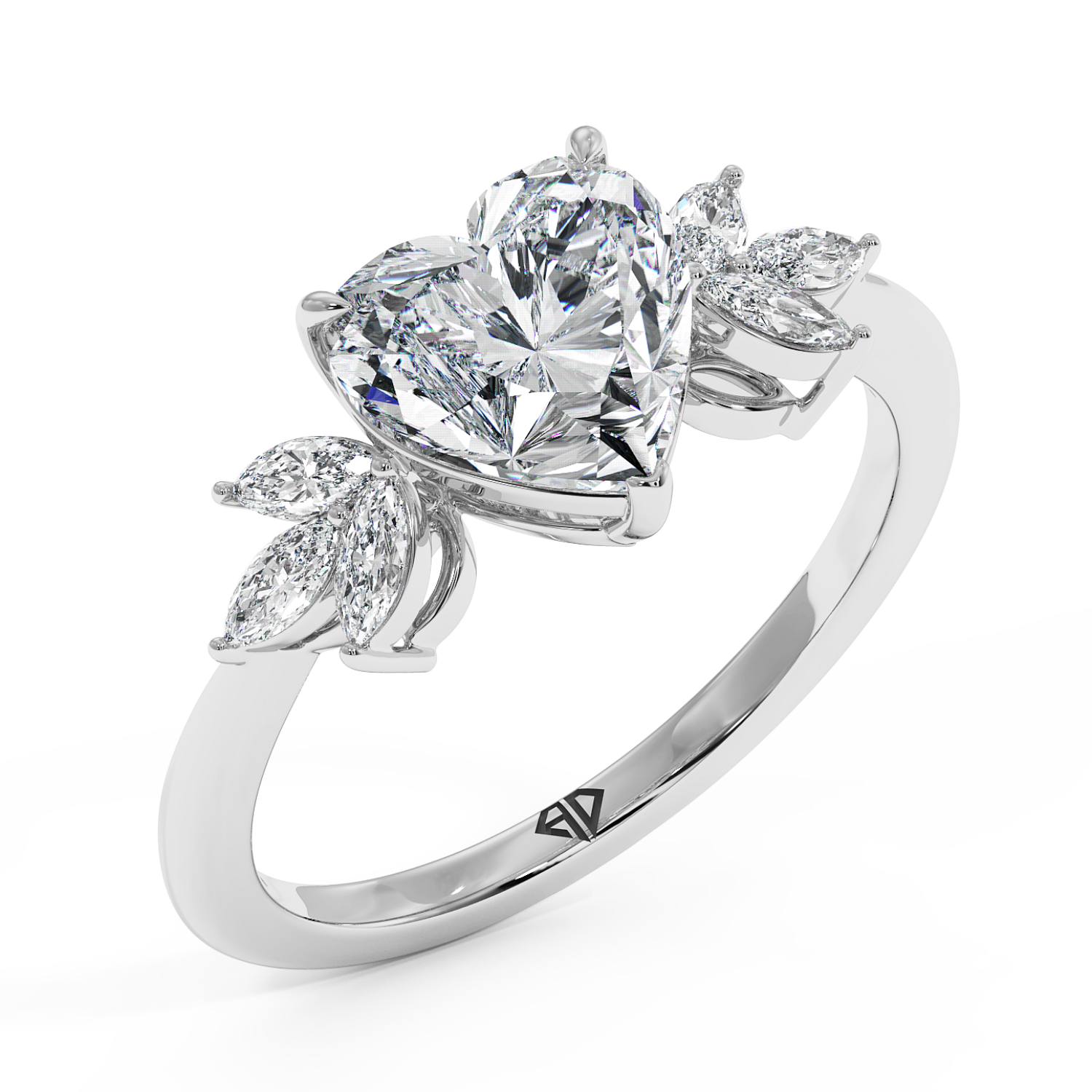 Platinum Heidi Engagement Ring