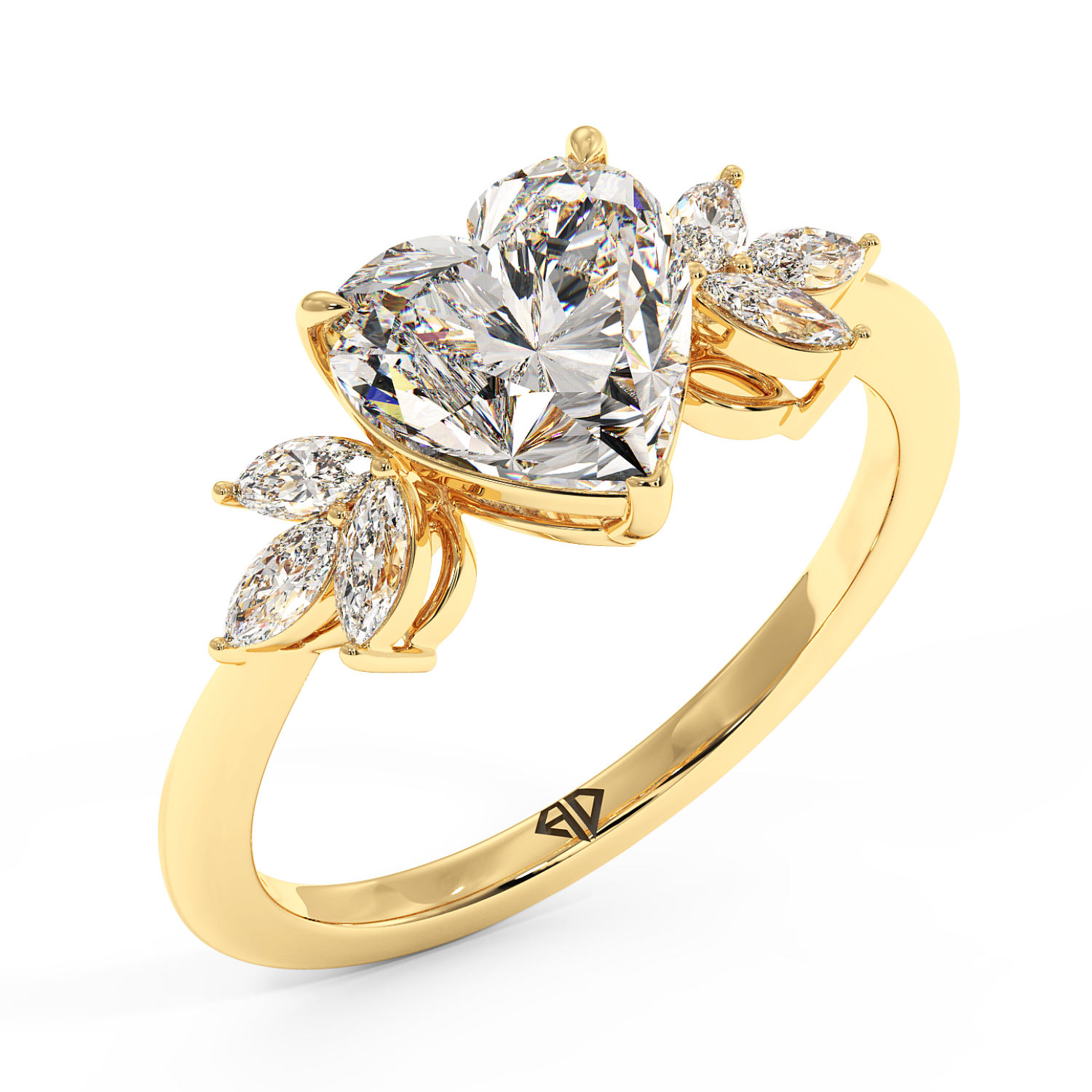 18K Yellow Gold Heidi Engagement Ring
