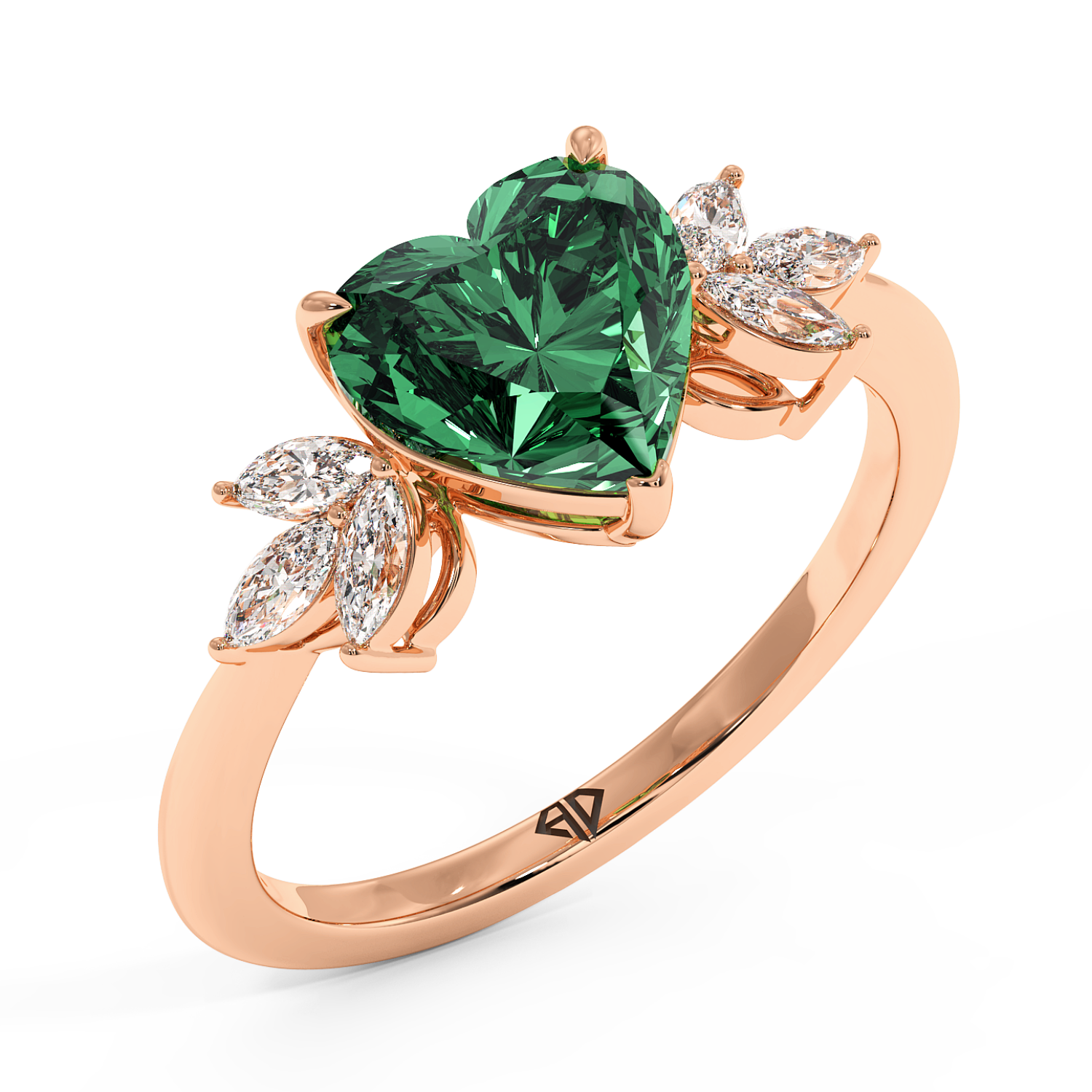 18K Rose Gold Heidi Engagement Ring