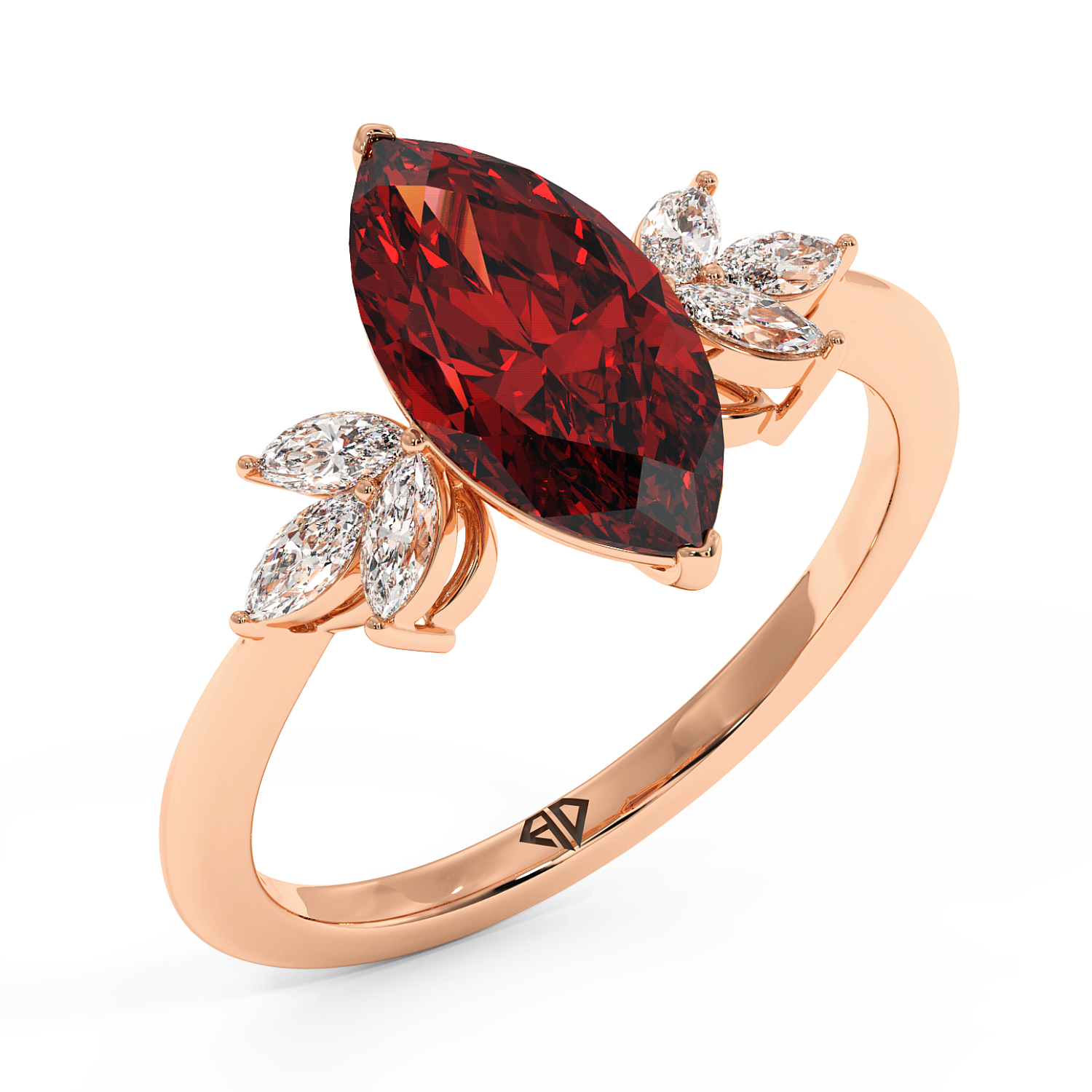 18K Rose Gold Heidi Engagement Ring