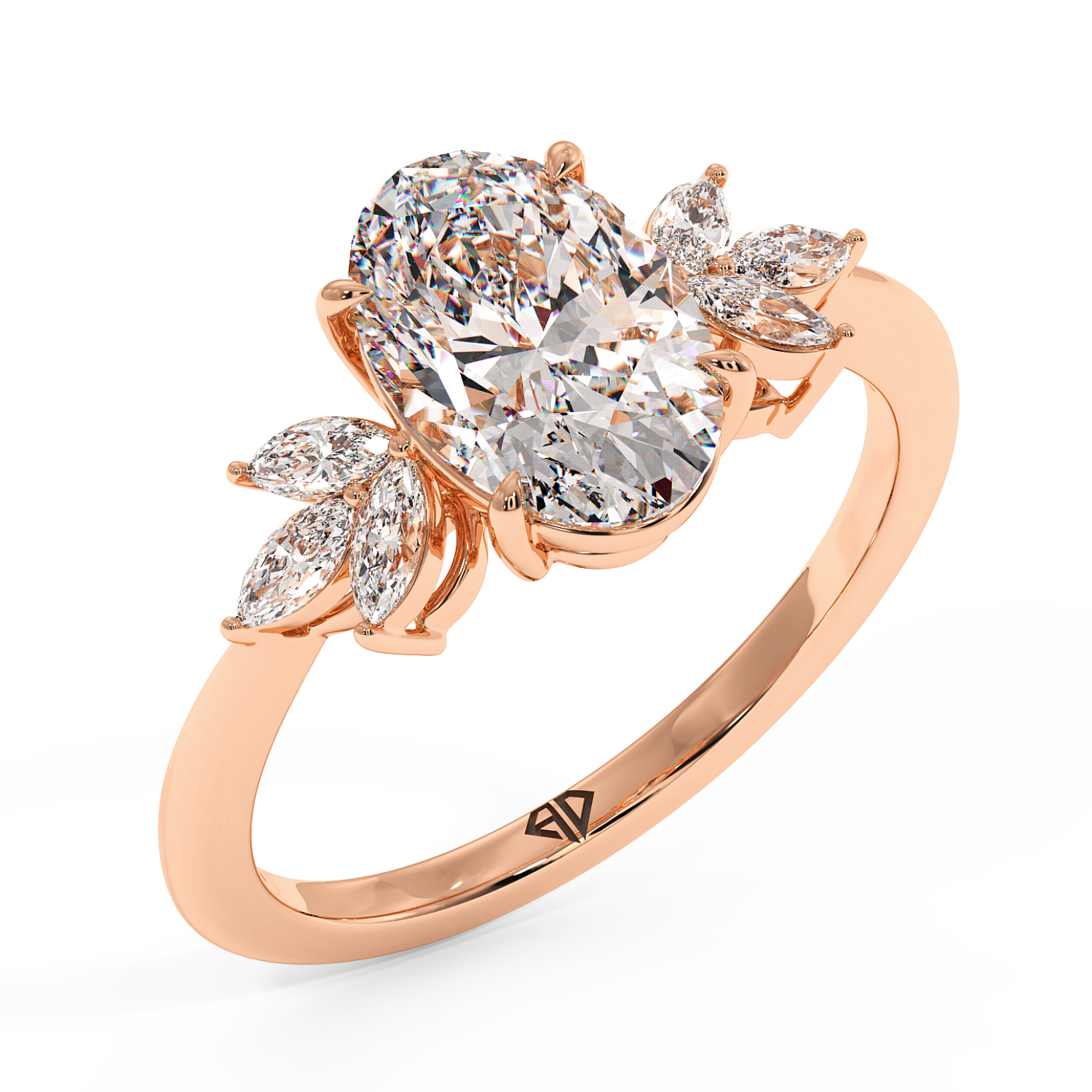 18K Rose Gold Heidi Engagement Ring