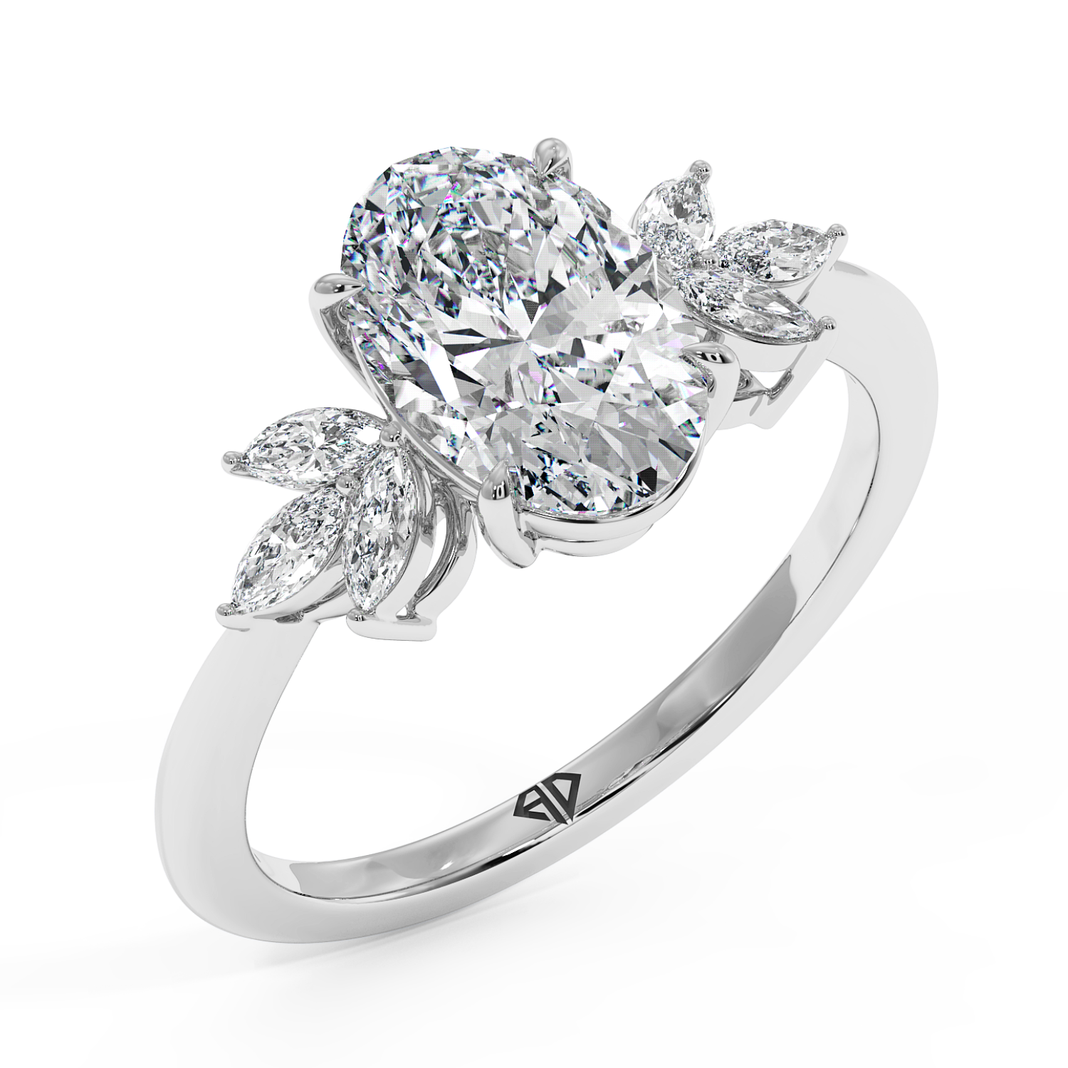 18K White Gold Heidi Engagement Ring