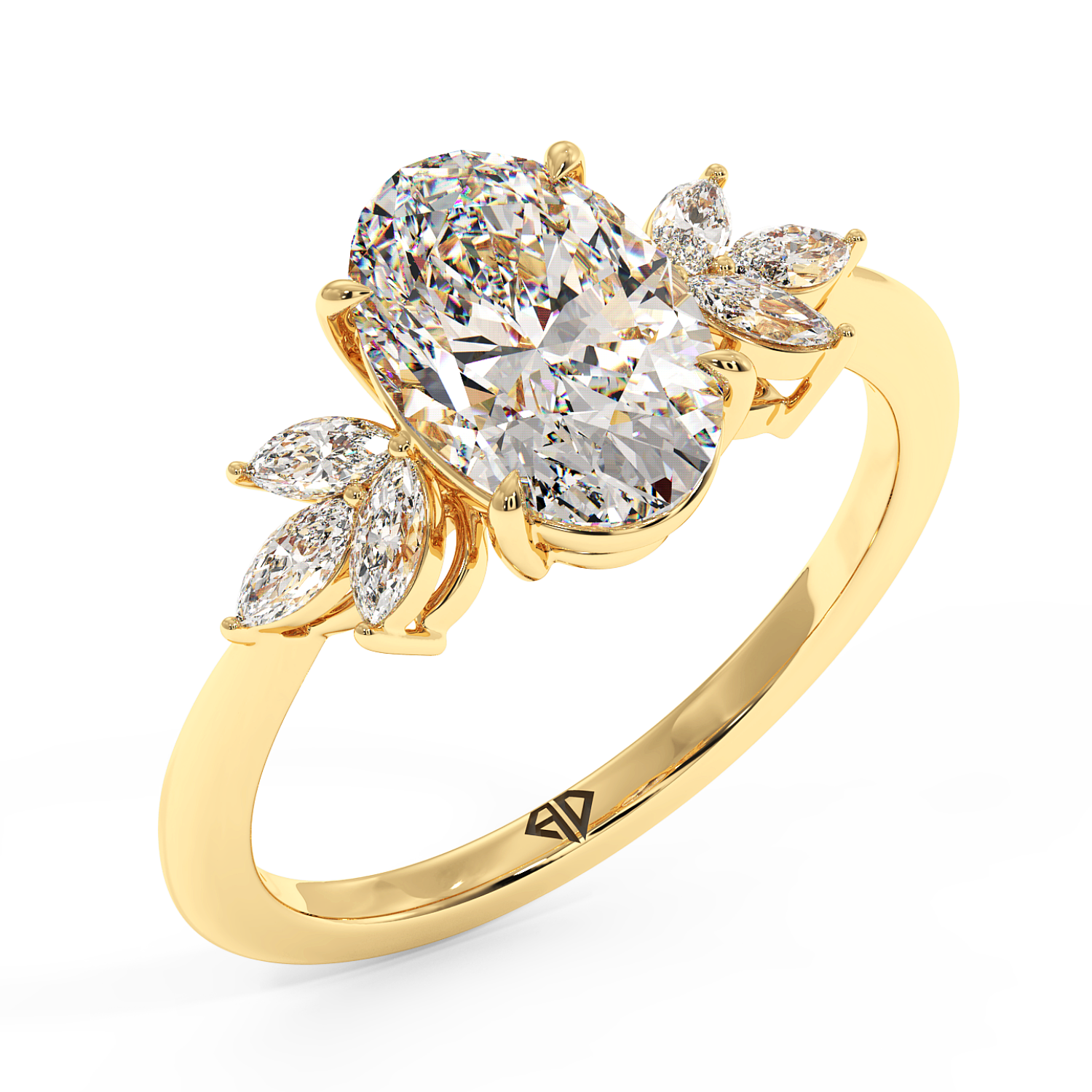 18K Yellow Gold Heidi Engagement Ring