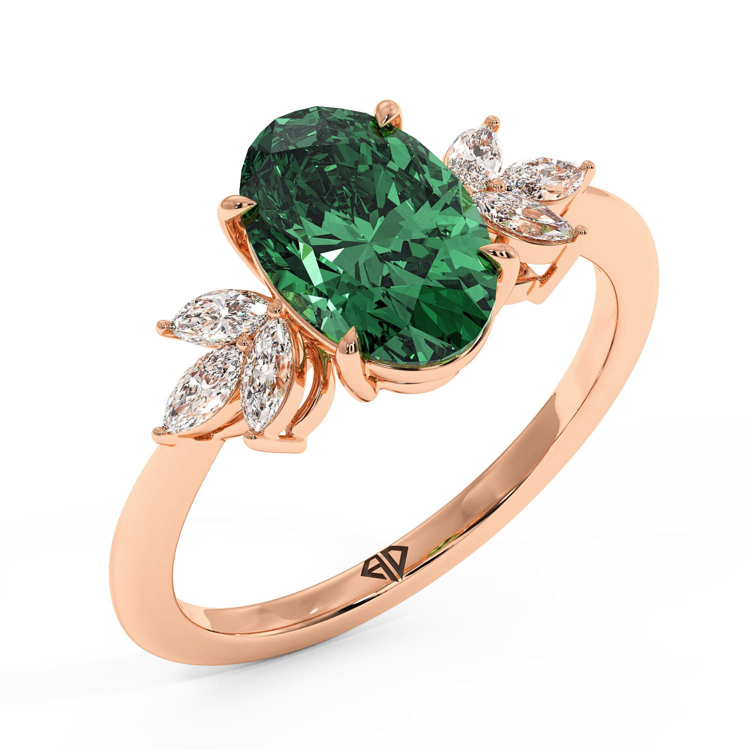 18K Rose Gold Heidi Engagement Ring