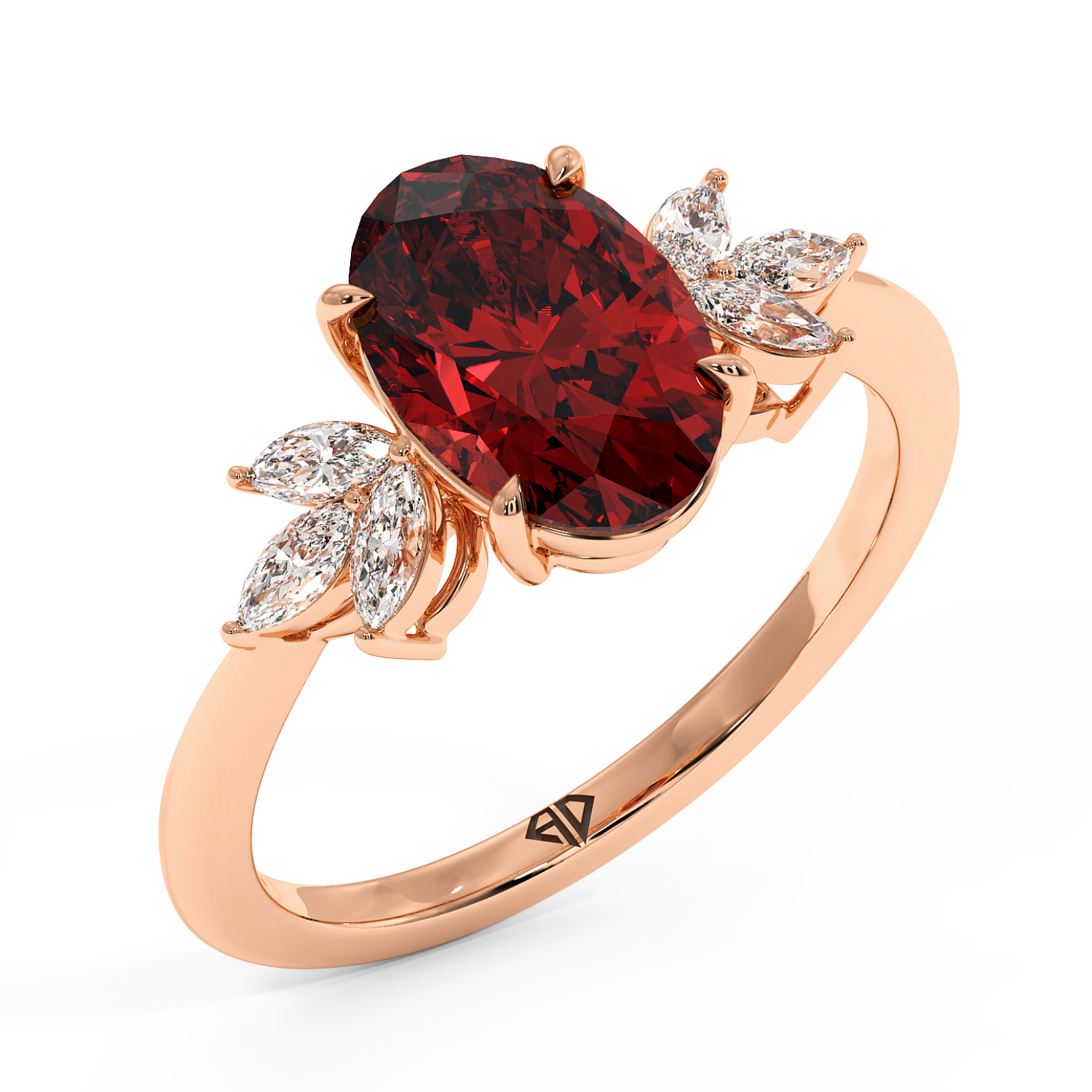18K Rose Gold Heidi Engagement Ring