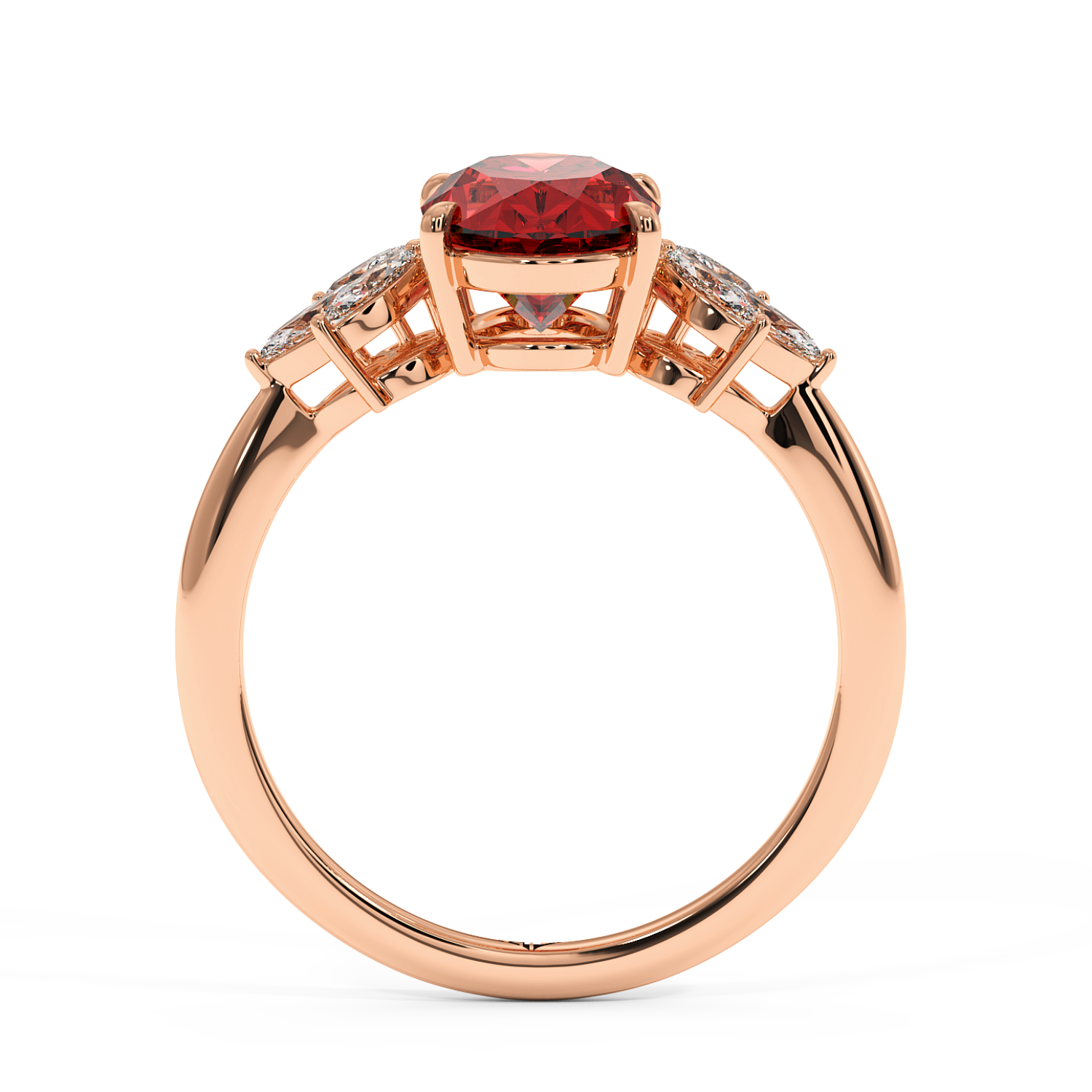 18K Rose Gold Heidi Engagement Ring