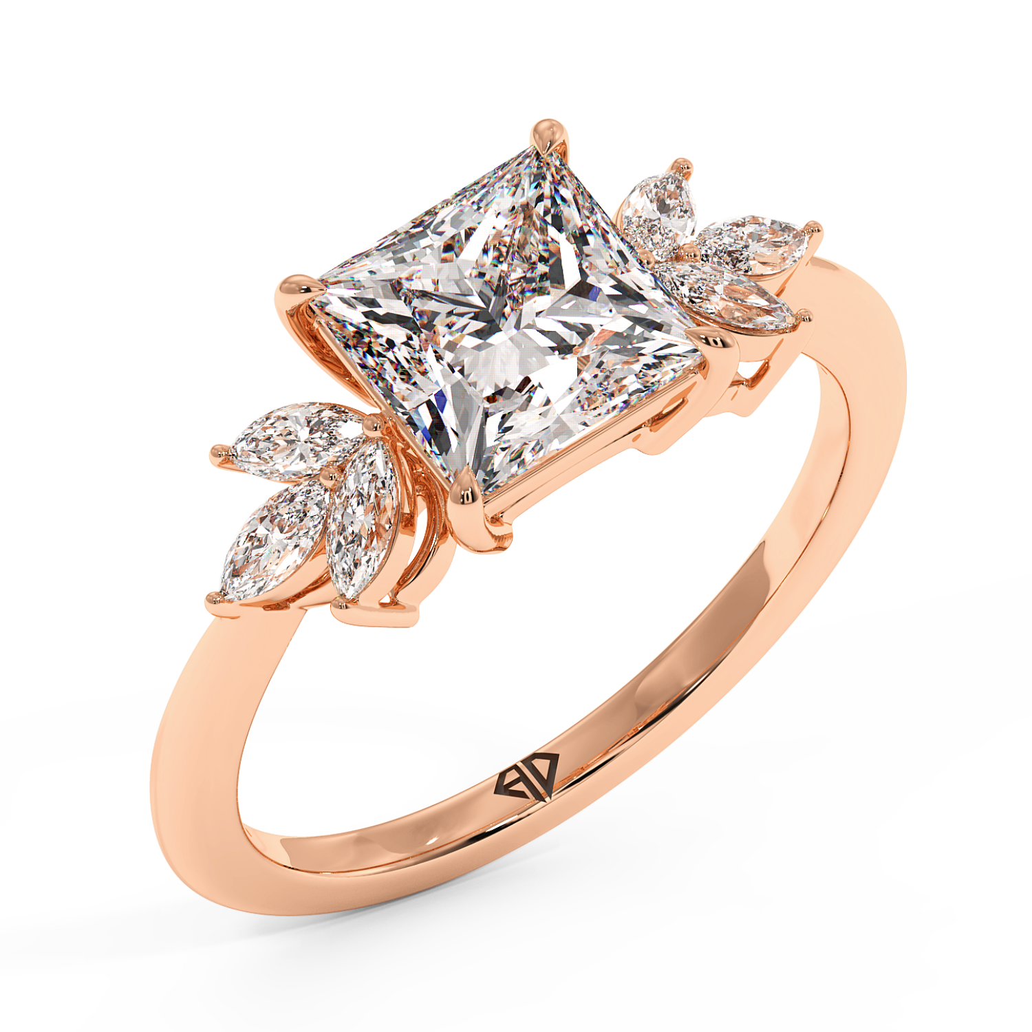 18K Rose Gold Heidi Engagement Ring