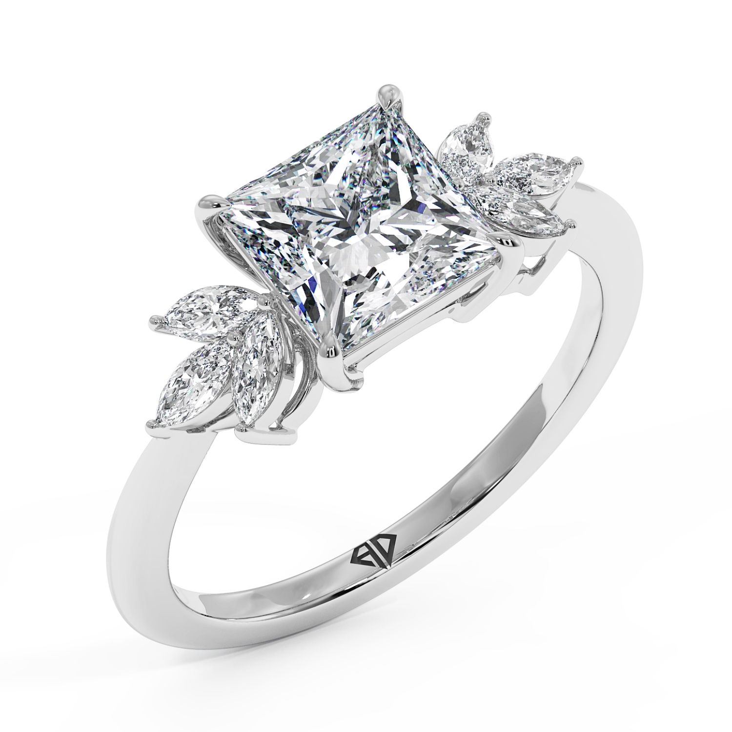 Platinum Heidi Engagement Ring