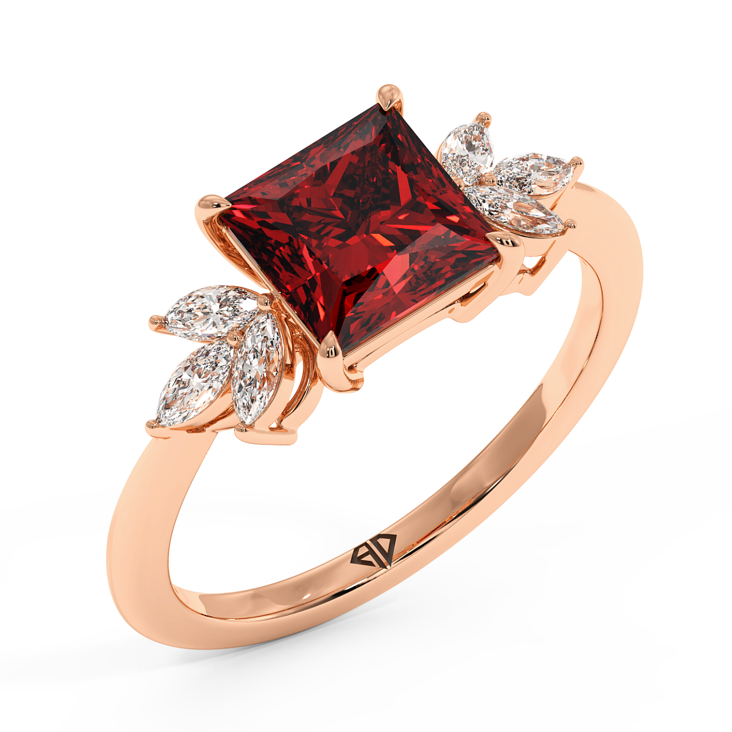 18K Rose Gold Heidi Engagement Ring