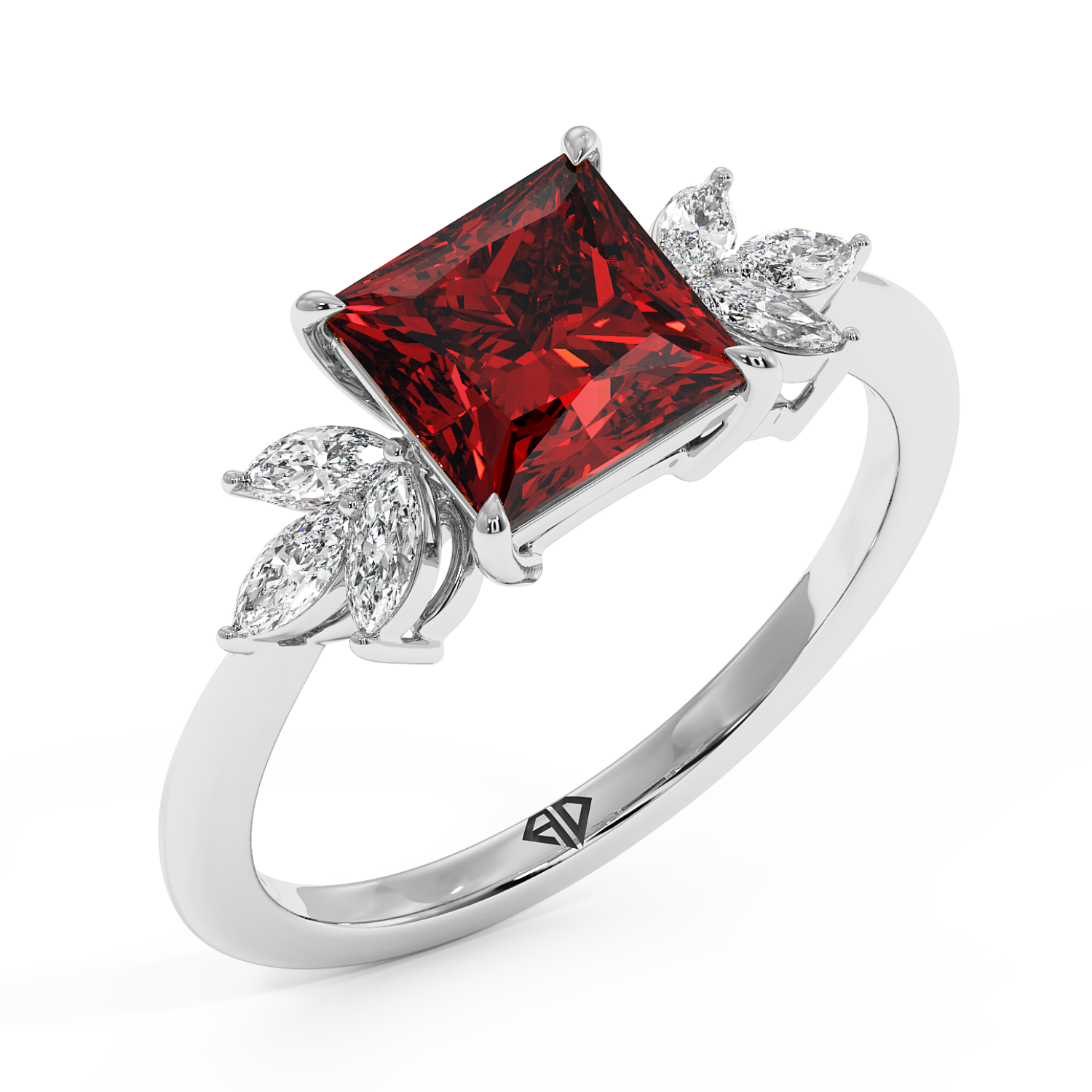 Platinum Heidi Engagement Ring