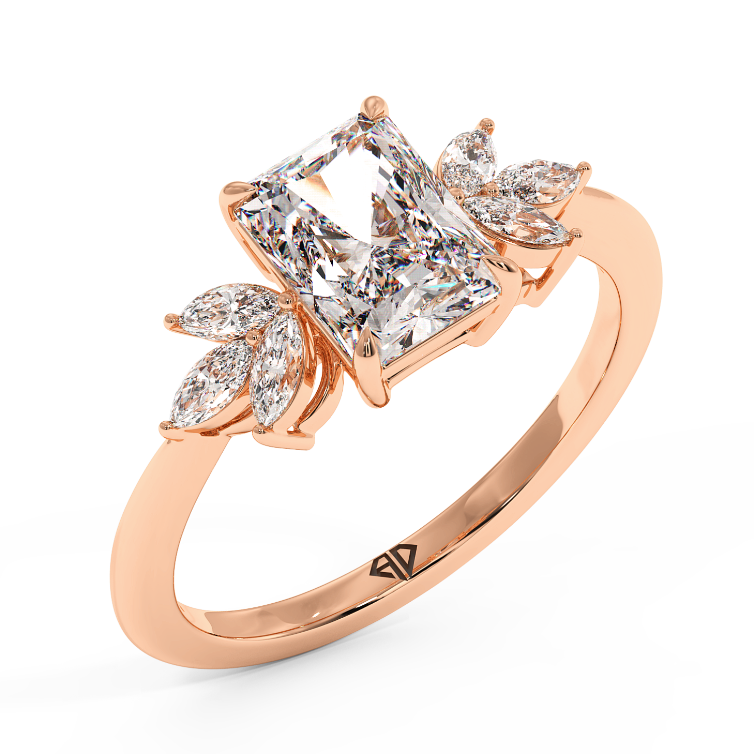 18K Rose Gold Heidi Engagement Ring