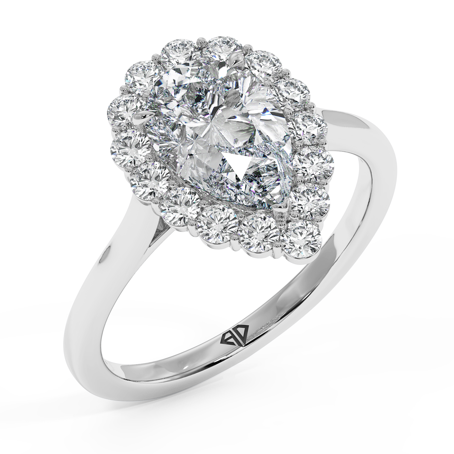 18K White Gold Matilda Engagement Ring