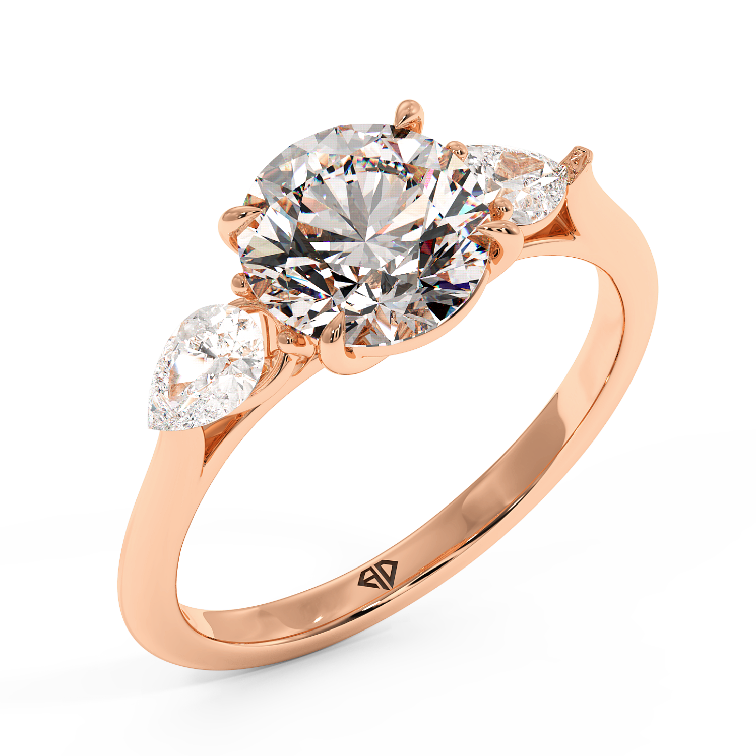 18K Rose Gold Verona Engagement Ring