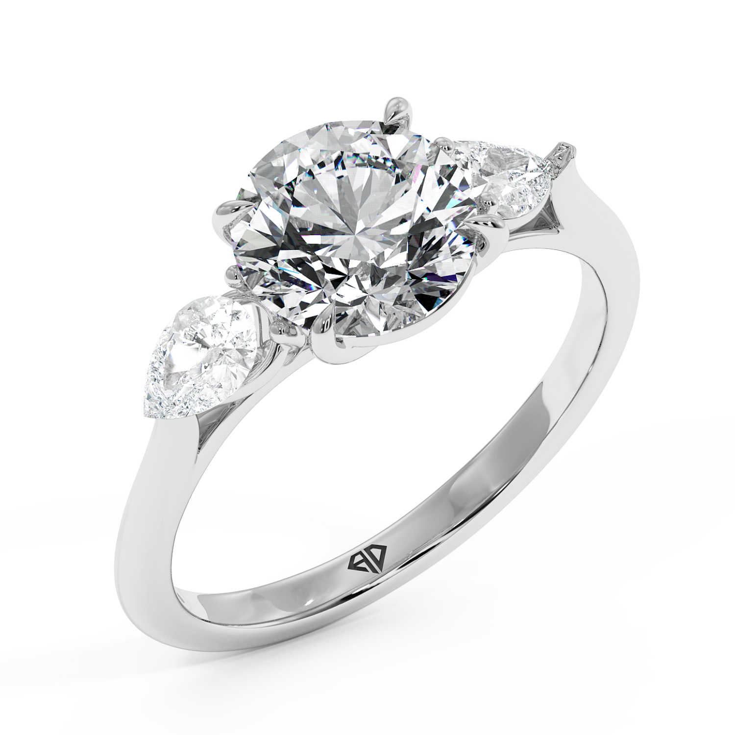 18K White Gold Verona Engagement Ring