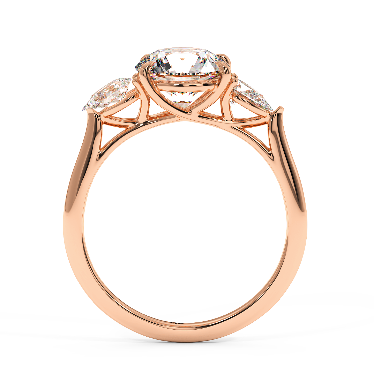 18K Rose Gold Verona Engagement Ring