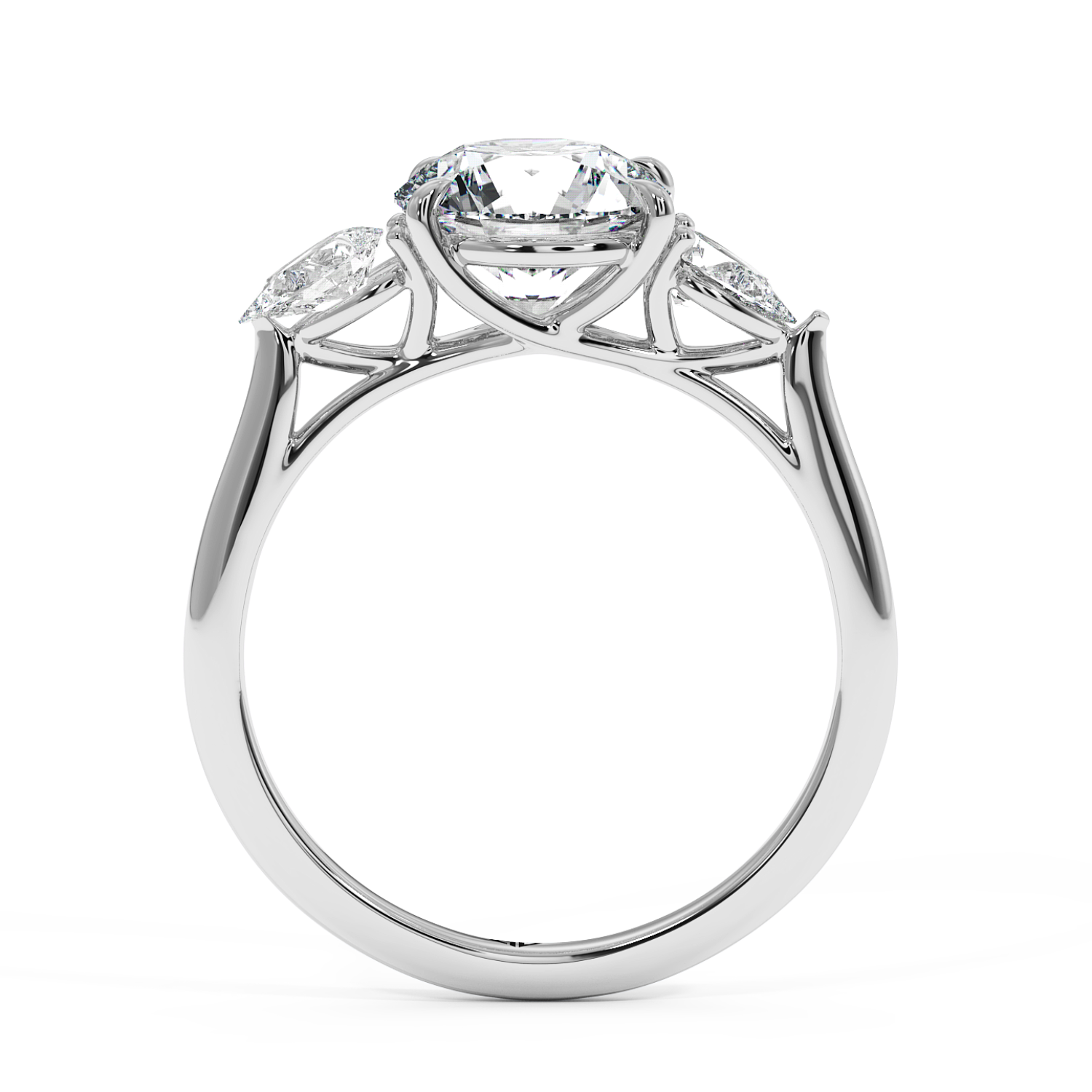 18K White Gold Verona Engagement Ring