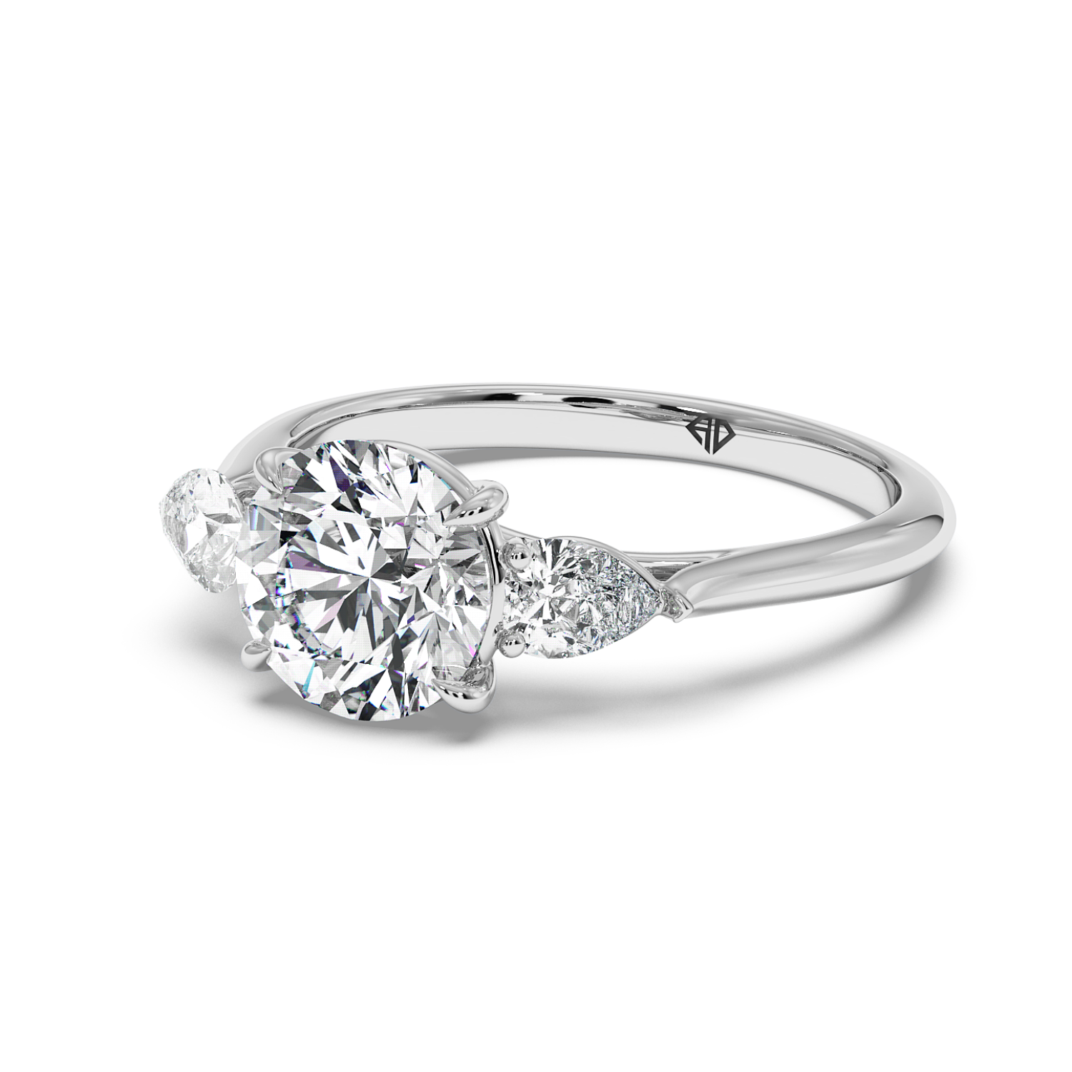 18K White Gold Verona Engagement Ring