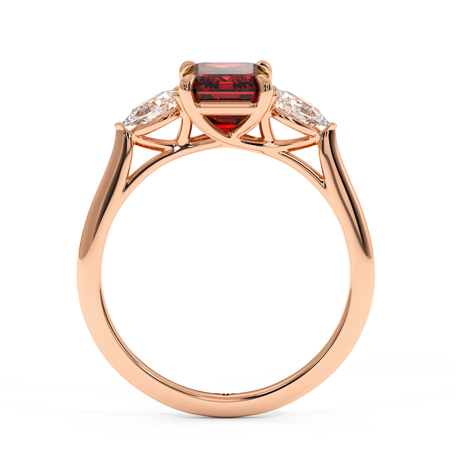 18K Rose Gold Verona Engagement Ring
