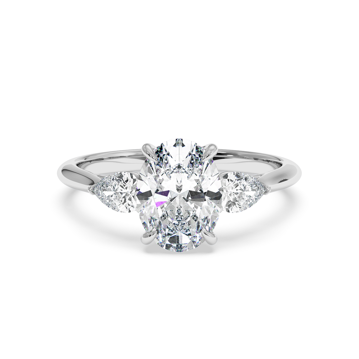 18K White Gold Verona Engagement Ring