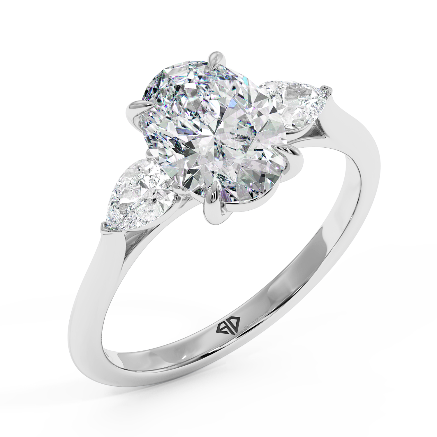 18K White Gold Verona Engagement Ring