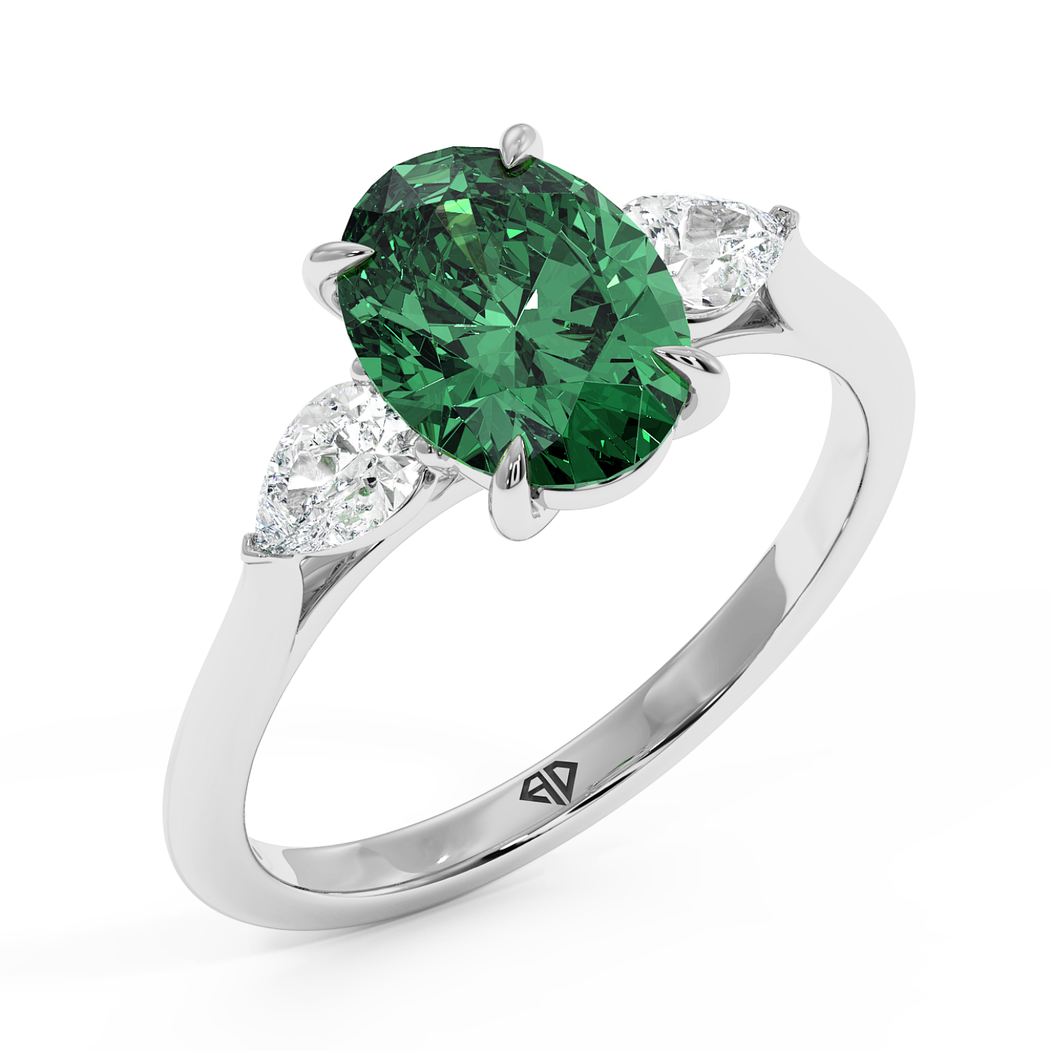 18K White Gold Verona Engagement Ring