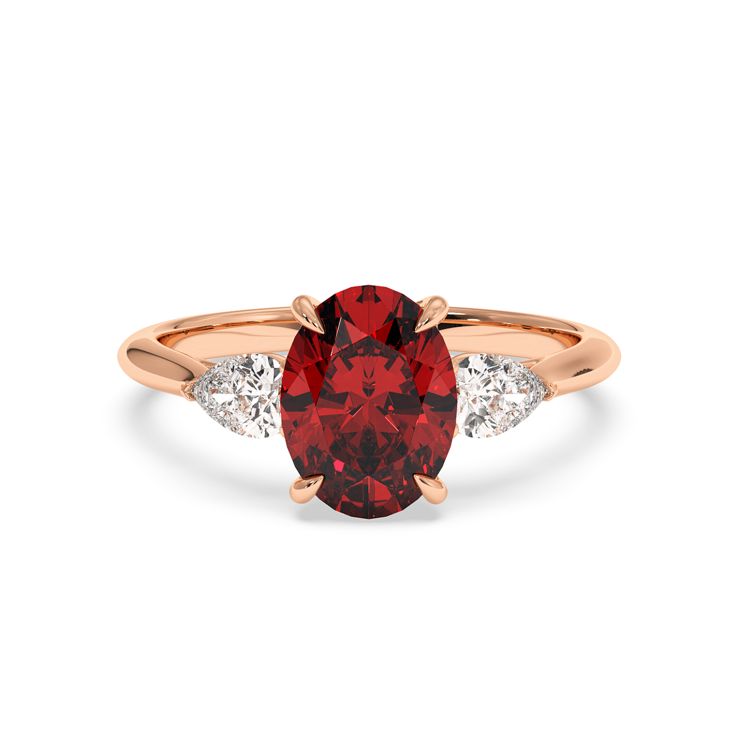 18K Rose Gold Verona Engagement Ring