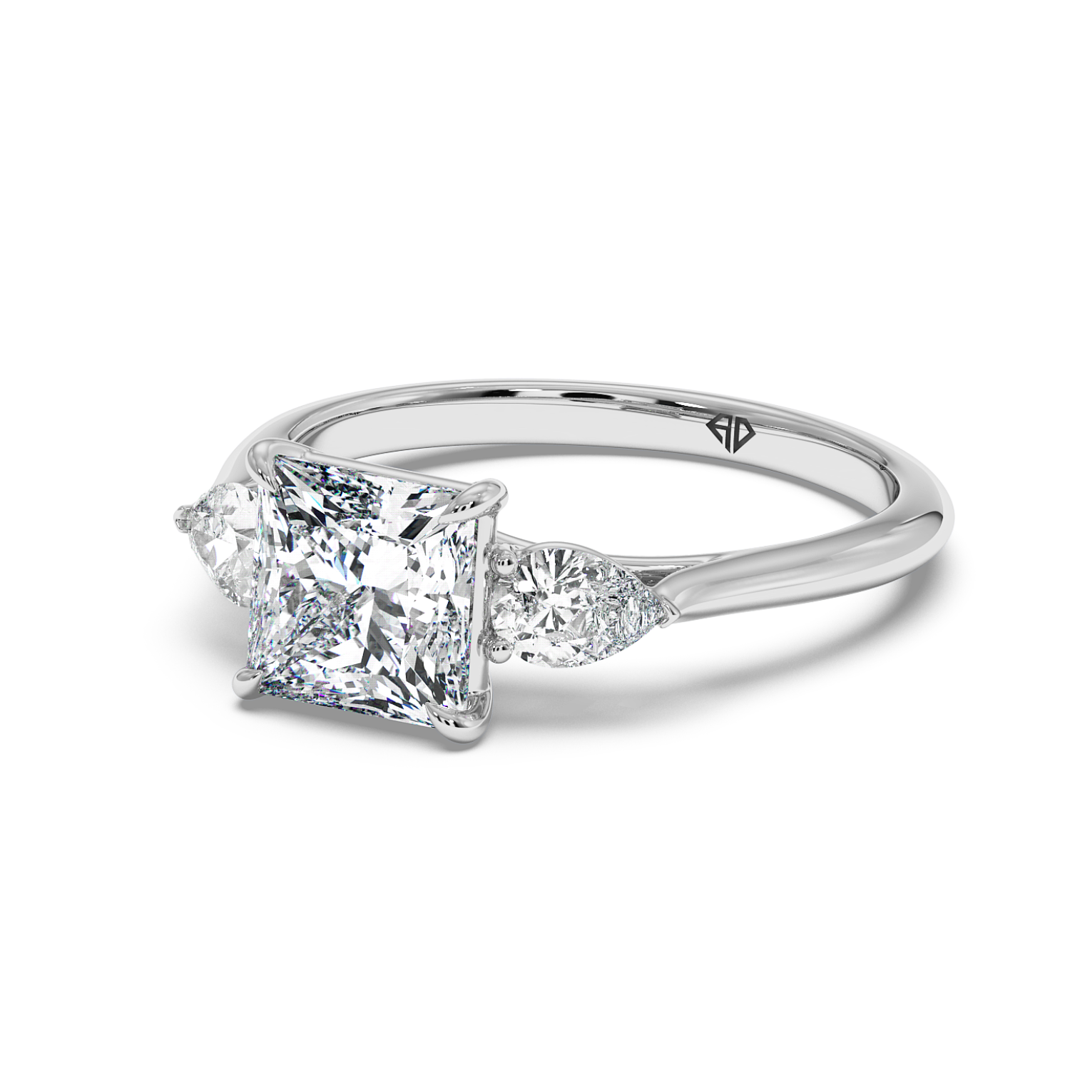 18K White Gold Verona Engagement Ring