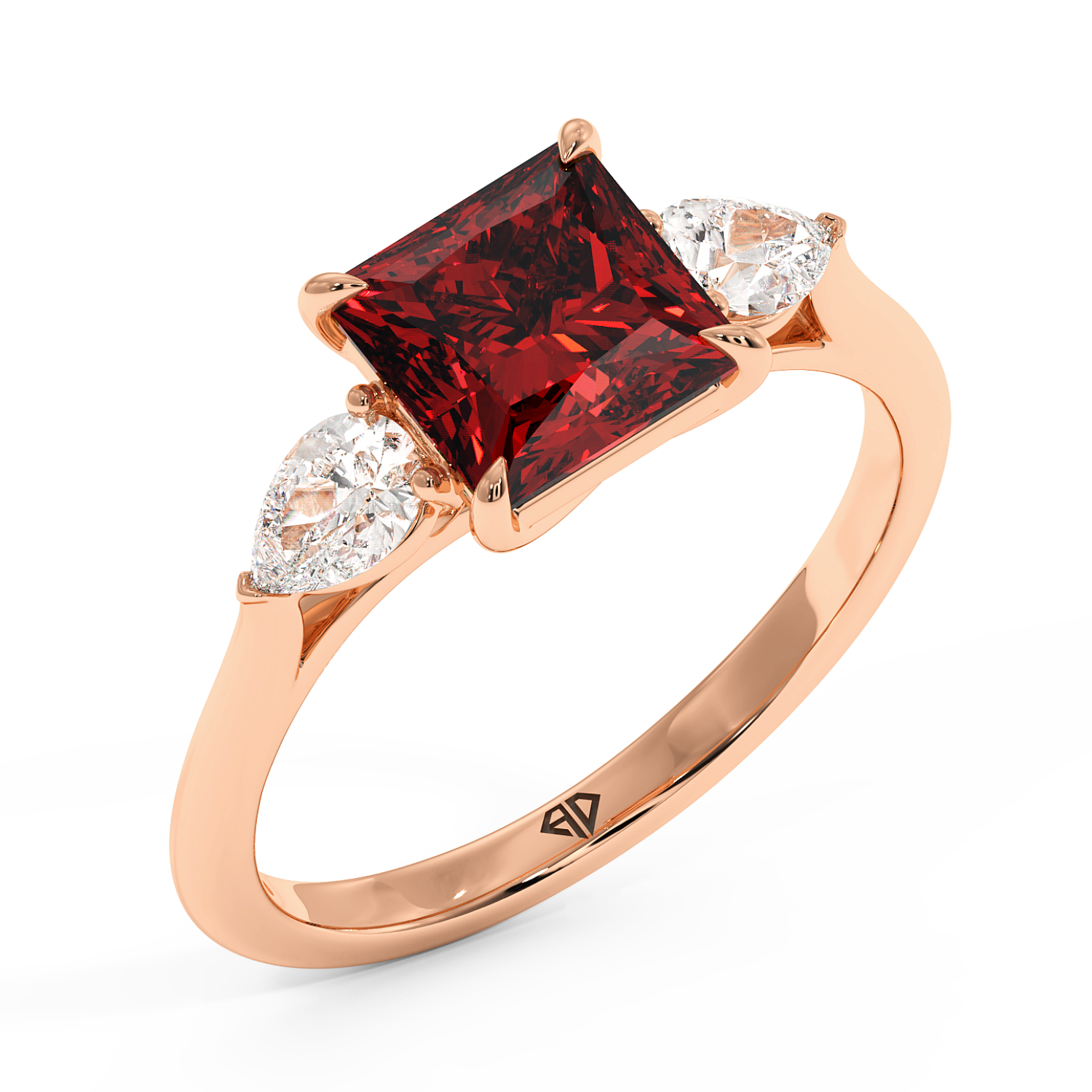 18K Rose Gold Verona Engagement Ring