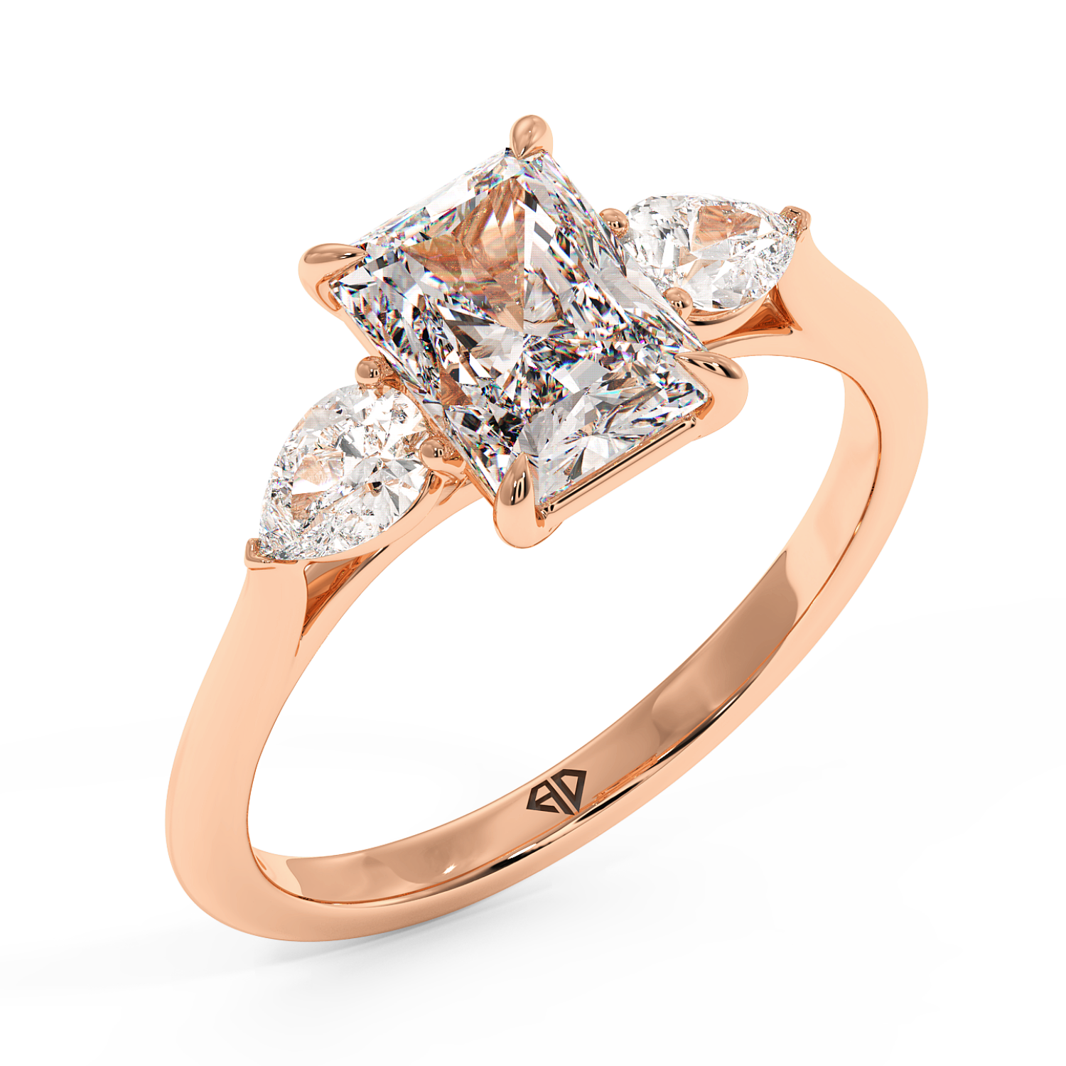 18K Rose Gold Verona Engagement Ring
