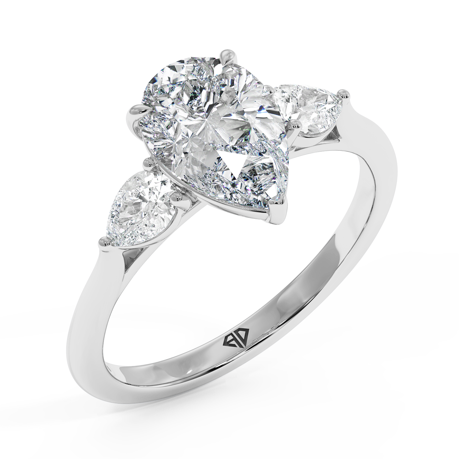 18K White Gold Kassia Engagement Ring