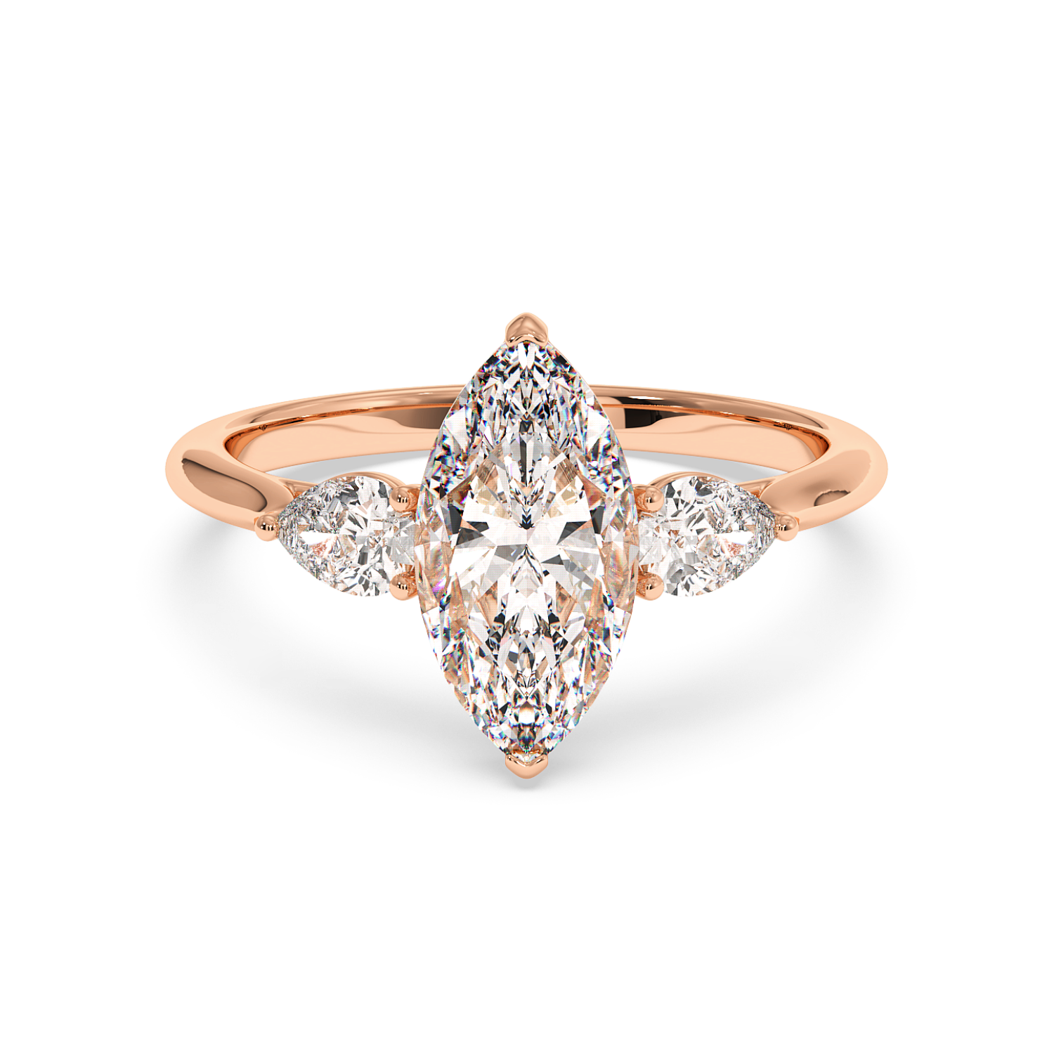18K Rose Gold Kassia Engagement Ring