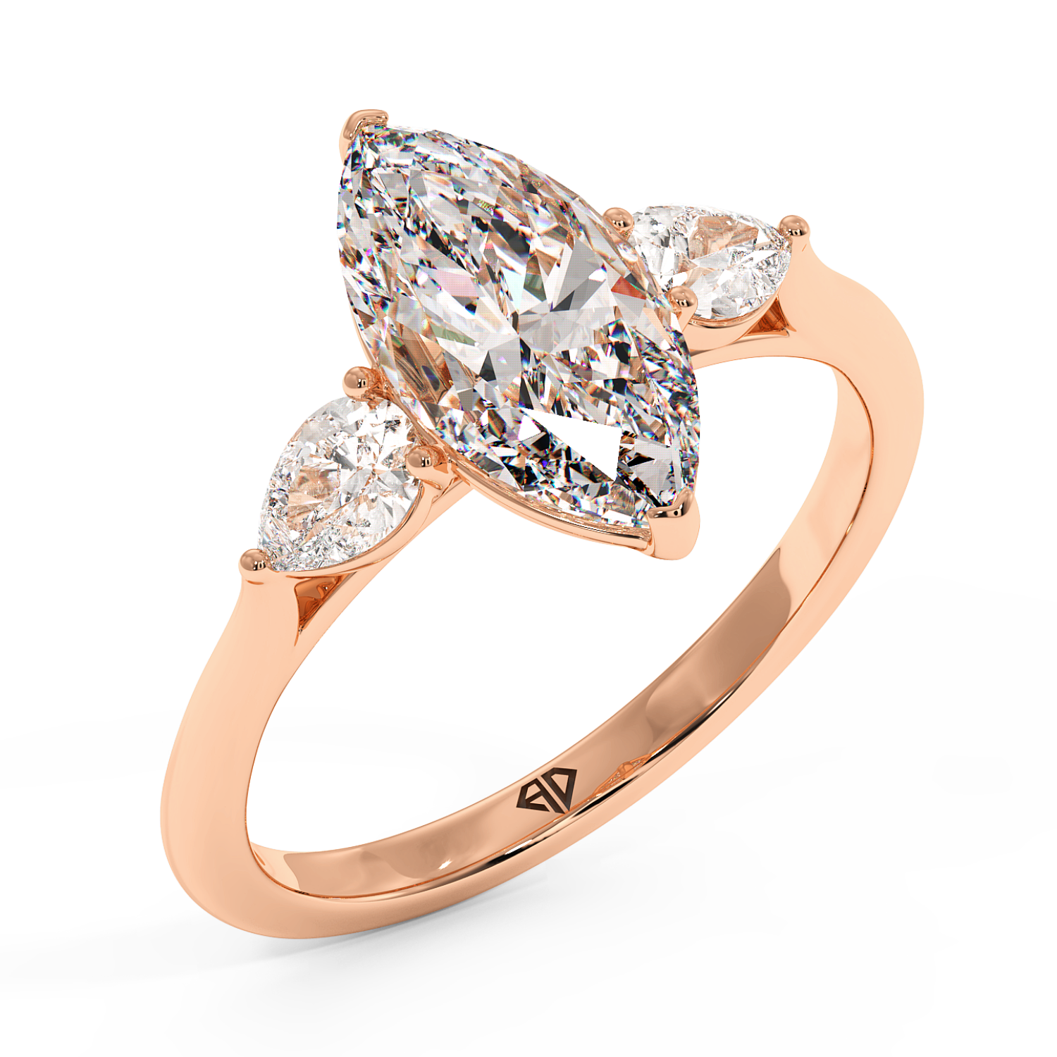18K Rose Gold Kassia Engagement Ring