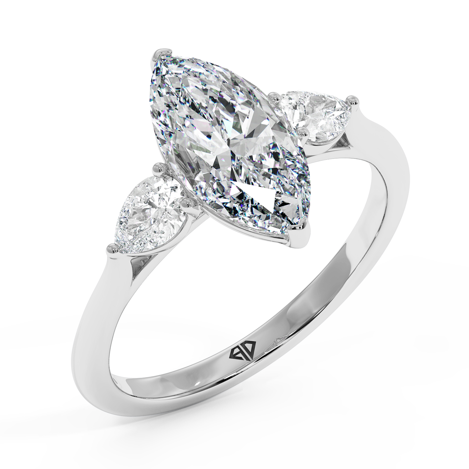 18K White Gold Kassia Engagement Ring