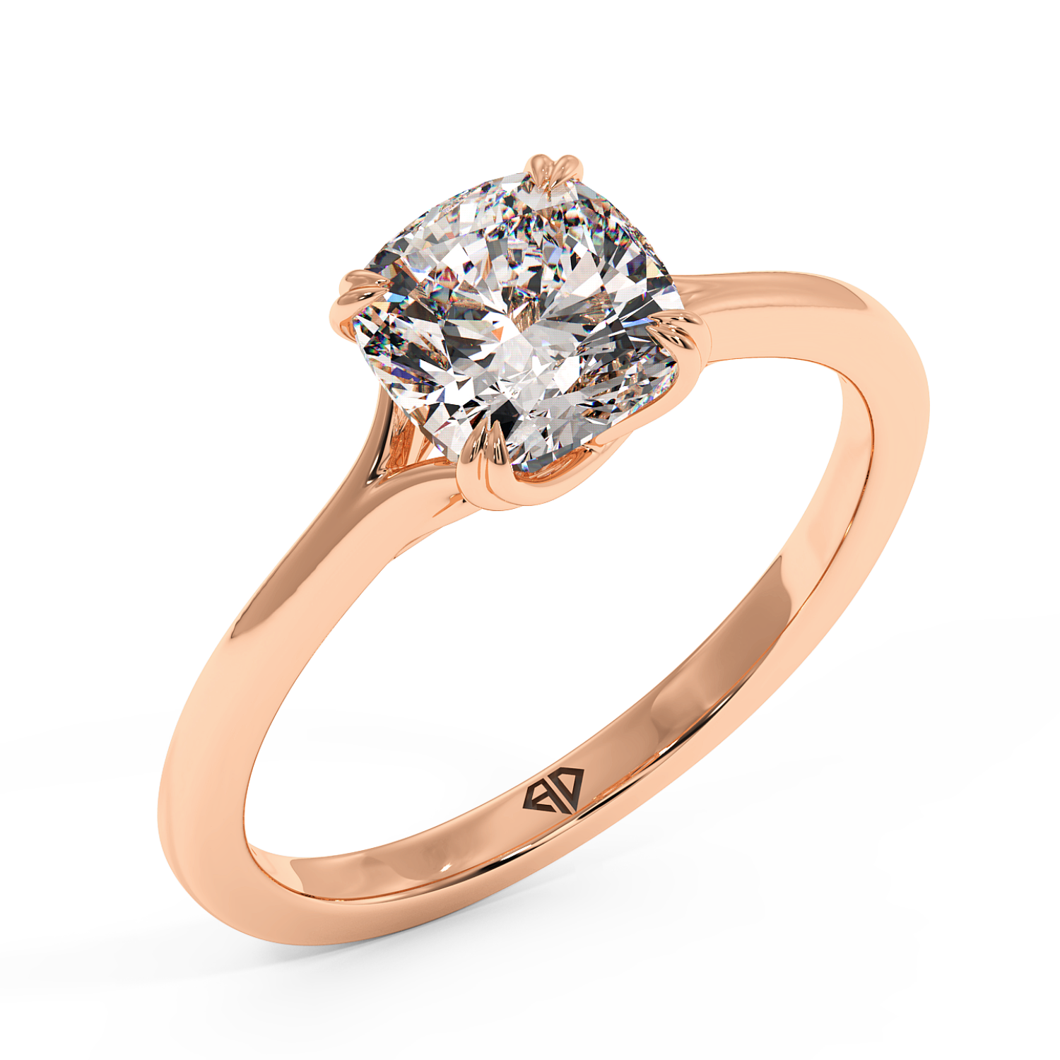 18K Rose Gold Leone Engagement Ring