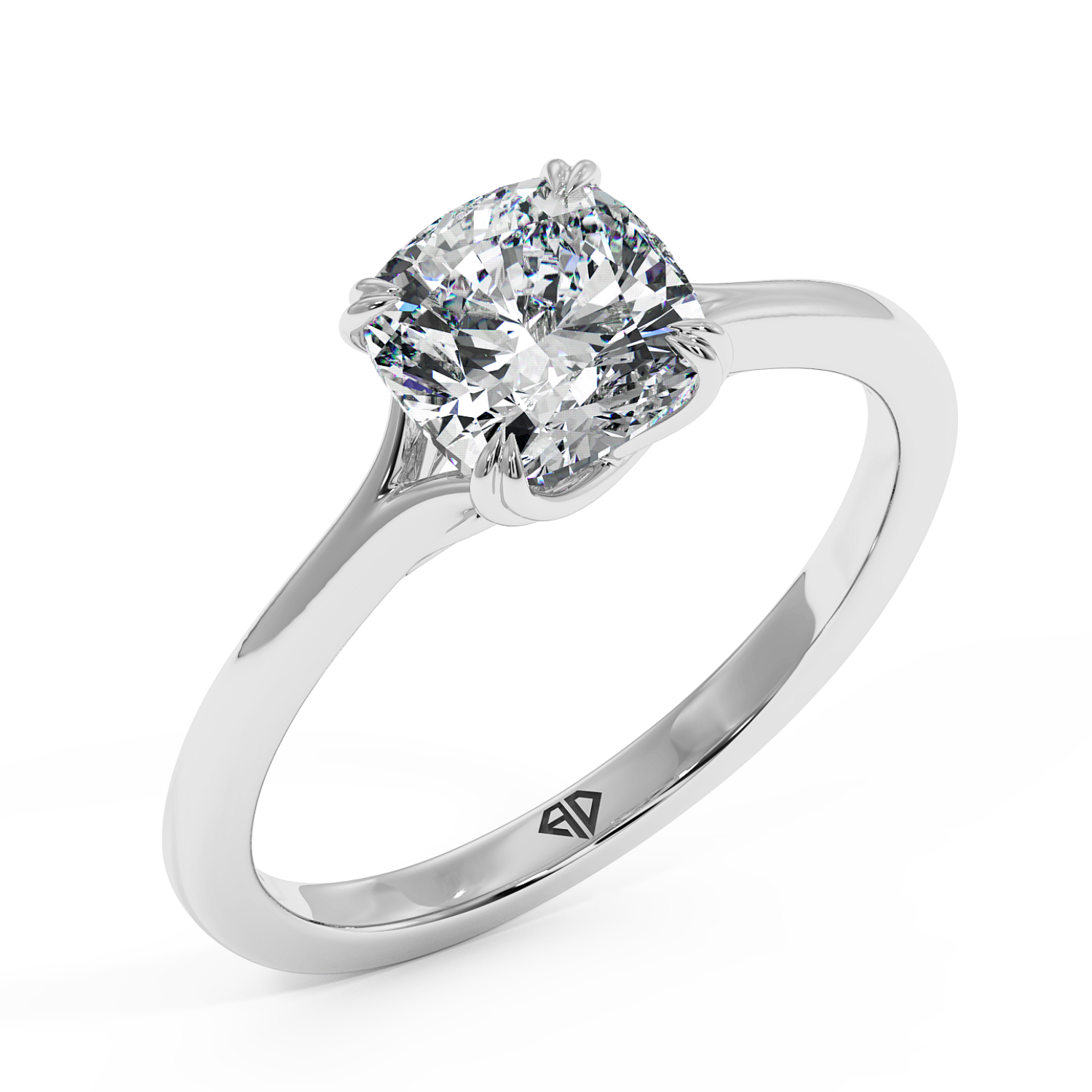 18K White Gold Leone Engagement Ring