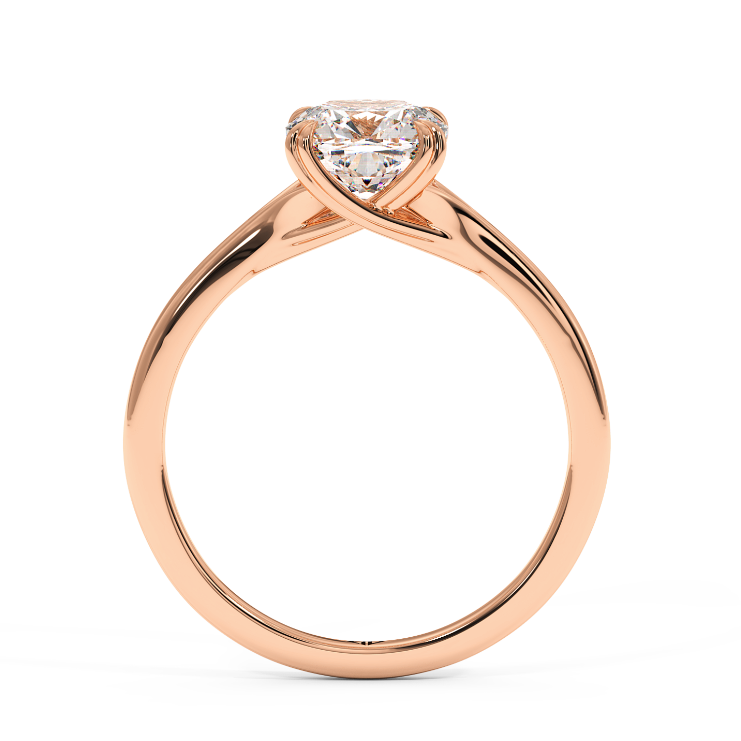18K Rose Gold Leone Engagement Ring